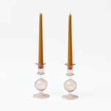Small Camille Chestnut Candle Holder (Pair)