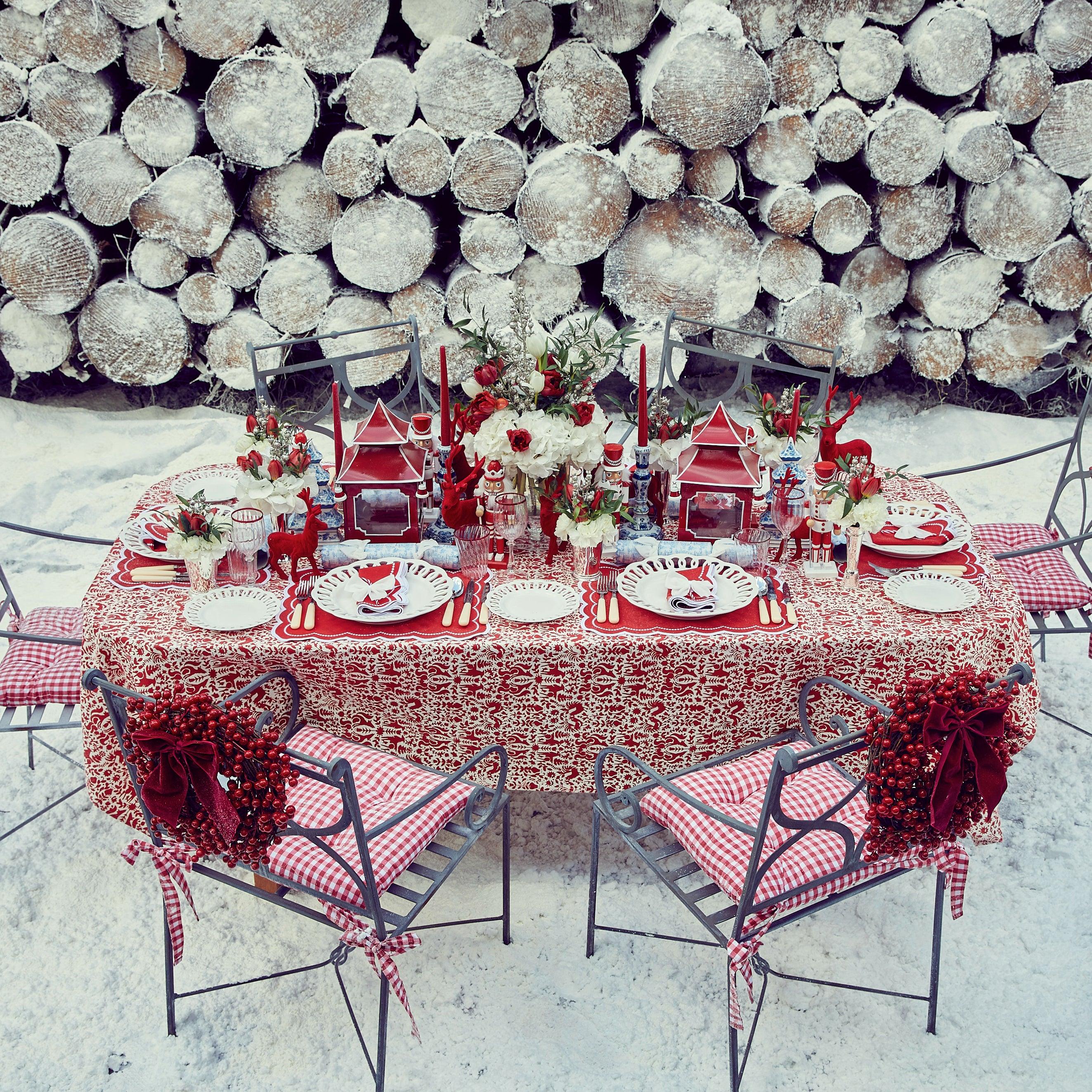 Snow White Velvet Napkin Bows (Set of 4) - Mrs. Alice