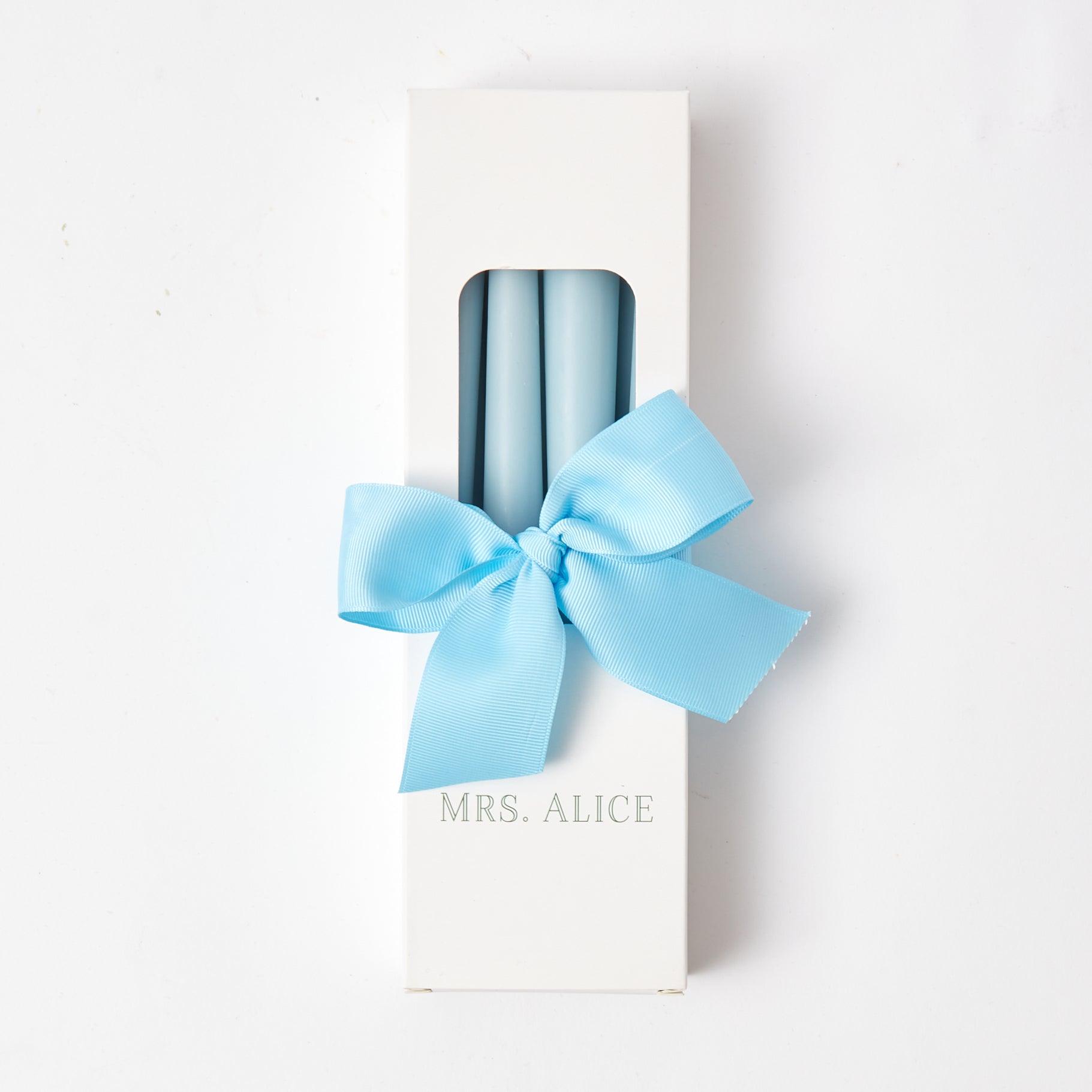 Soft Blue Candles (Set of 8) - Mrs. Alice