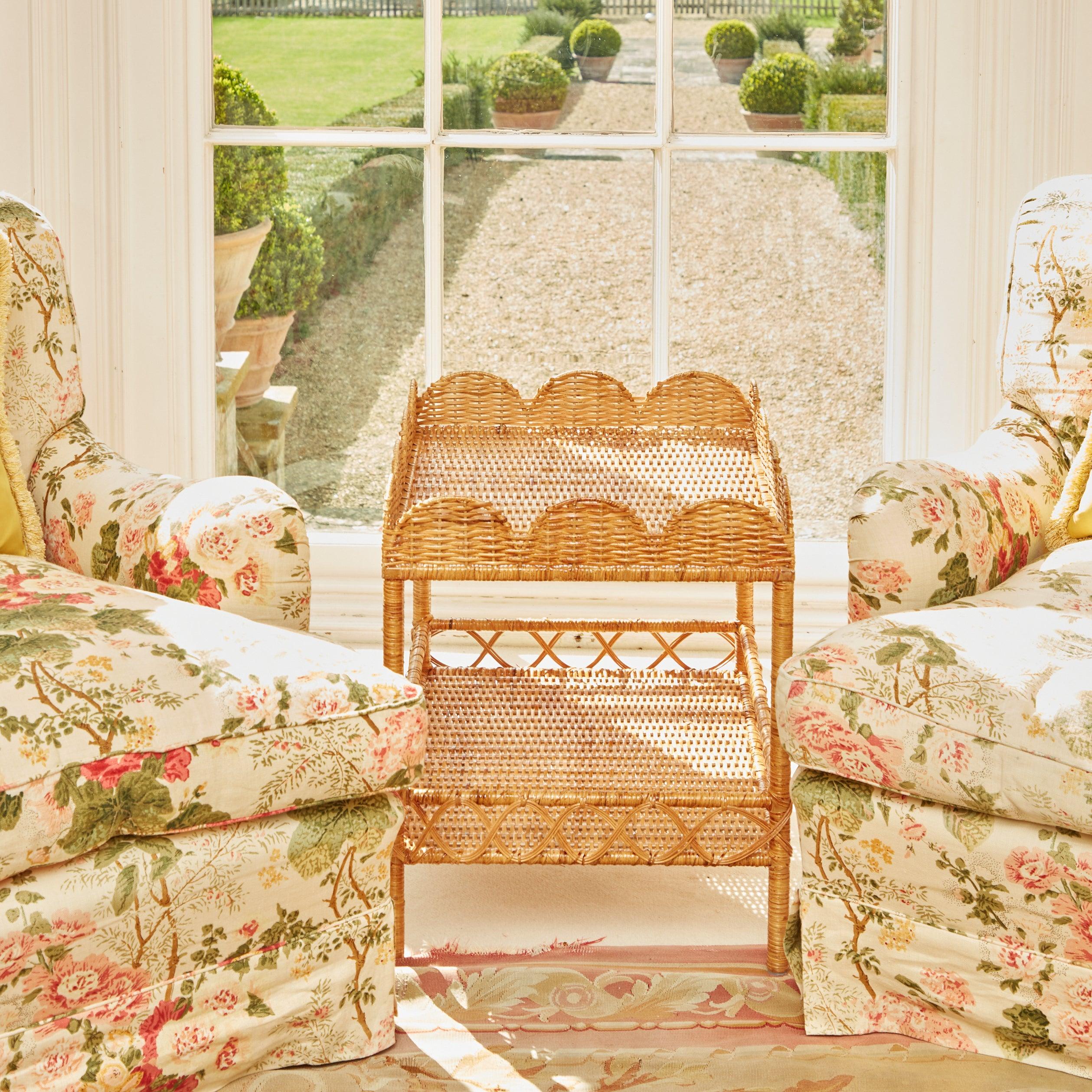 Sophia Rattan Side Table - Mrs. Alice