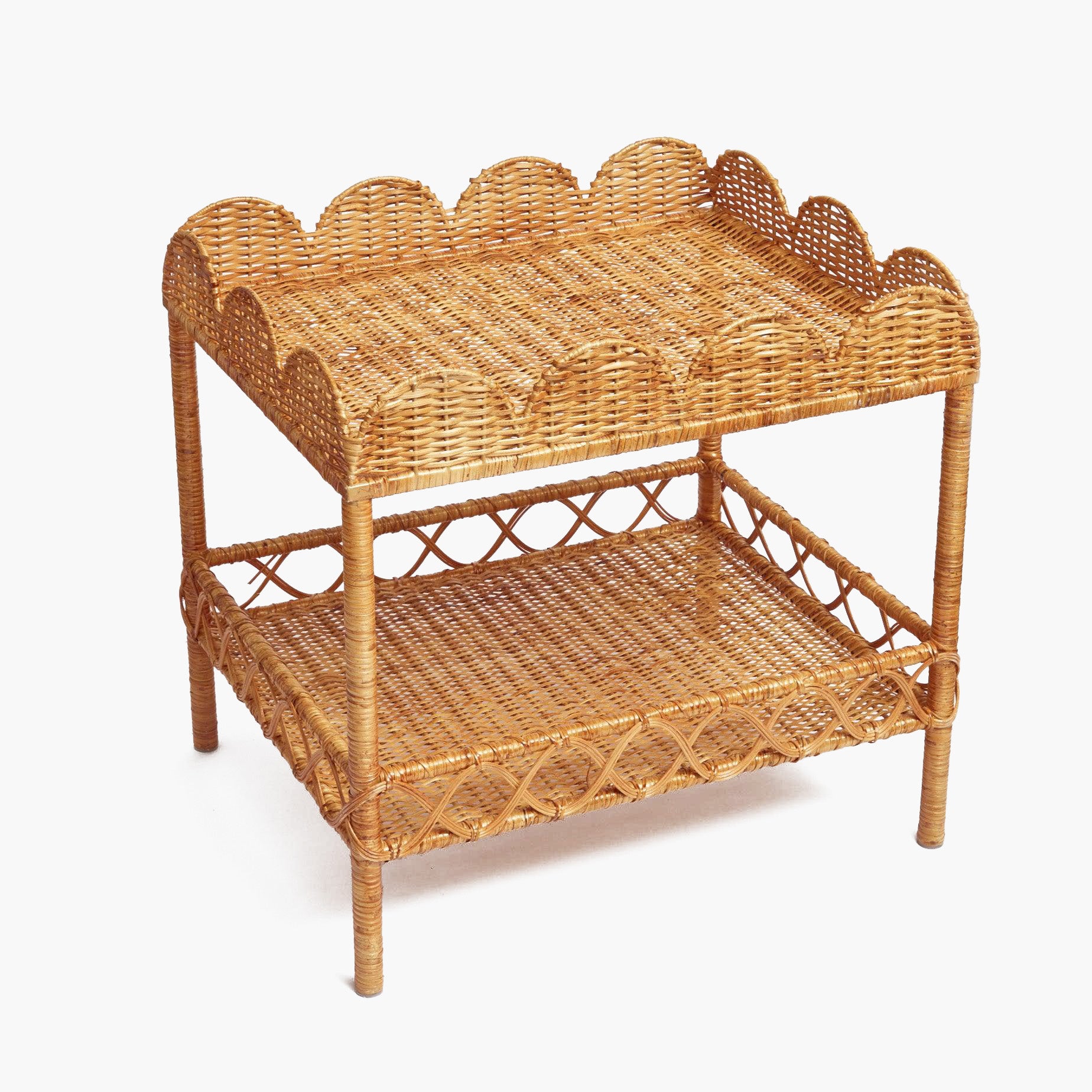 Sophia Rattan Side Table - Mrs. Alice