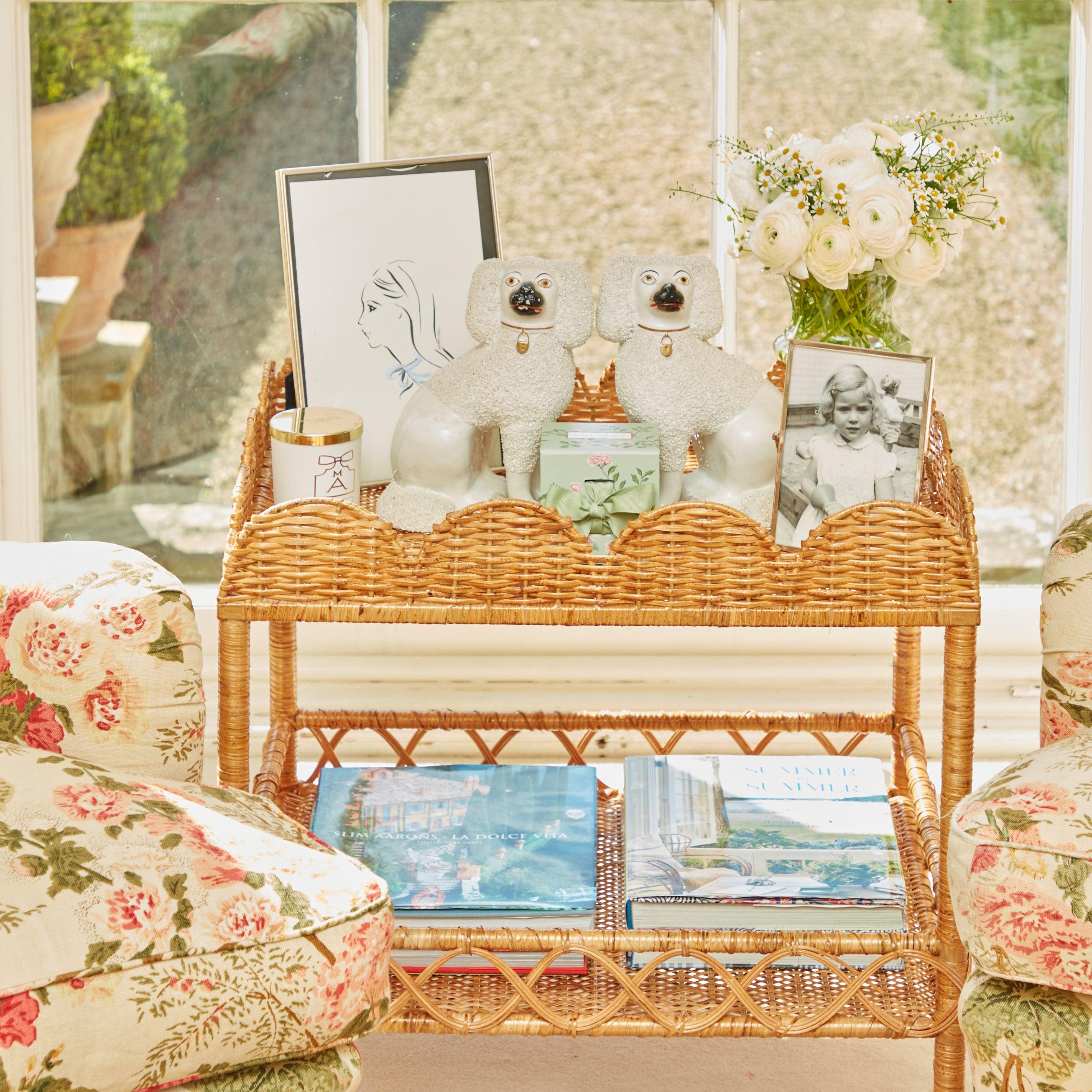 Sophia Rattan Side Table - Mrs. Alice