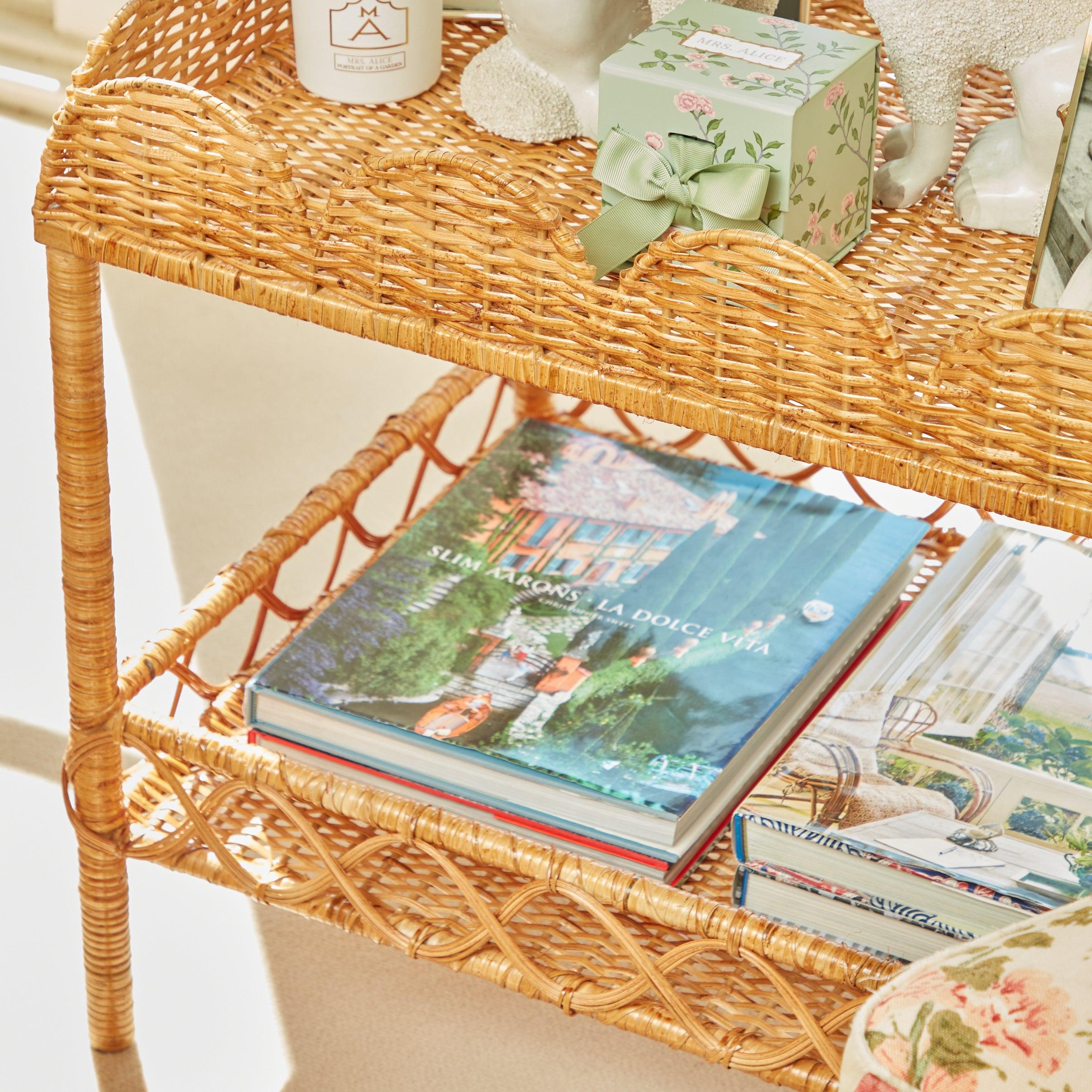Sophia Rattan Side Table - Mrs. Alice