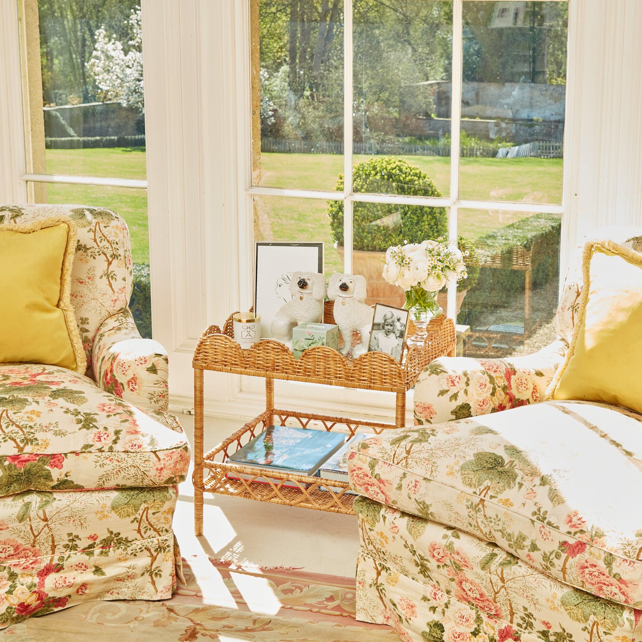 Sophia Rattan Side Table - Mrs. Alice