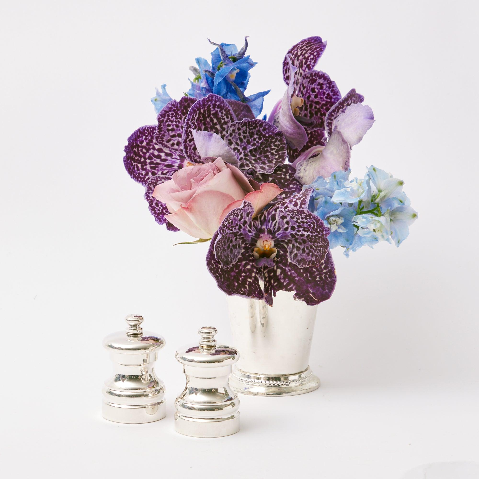 Sterling Silver Salt & Pepper Set: Refined table accents.