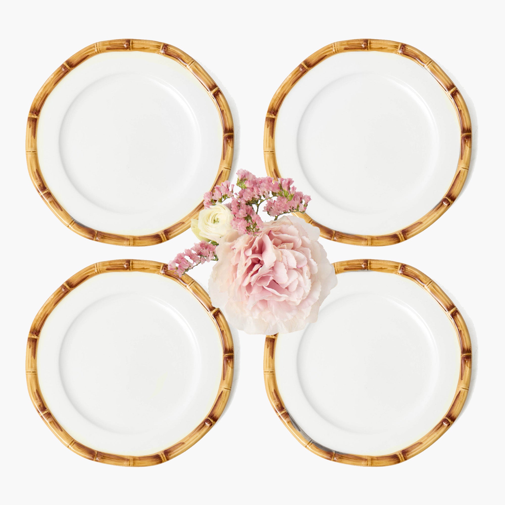 Geometric Bamboo Starter Plate (set of 4)