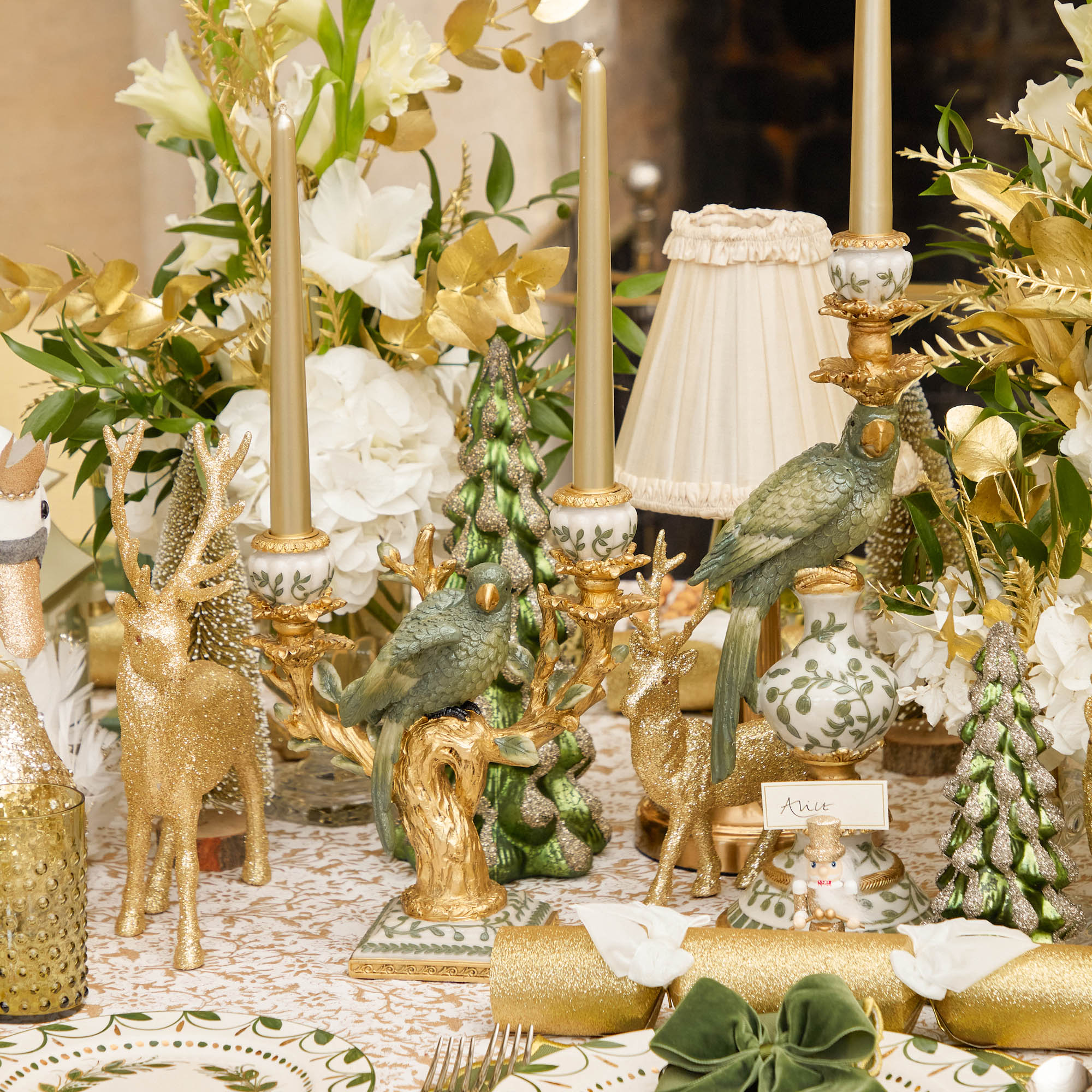 Champagne Gold Candles (Set of 8)