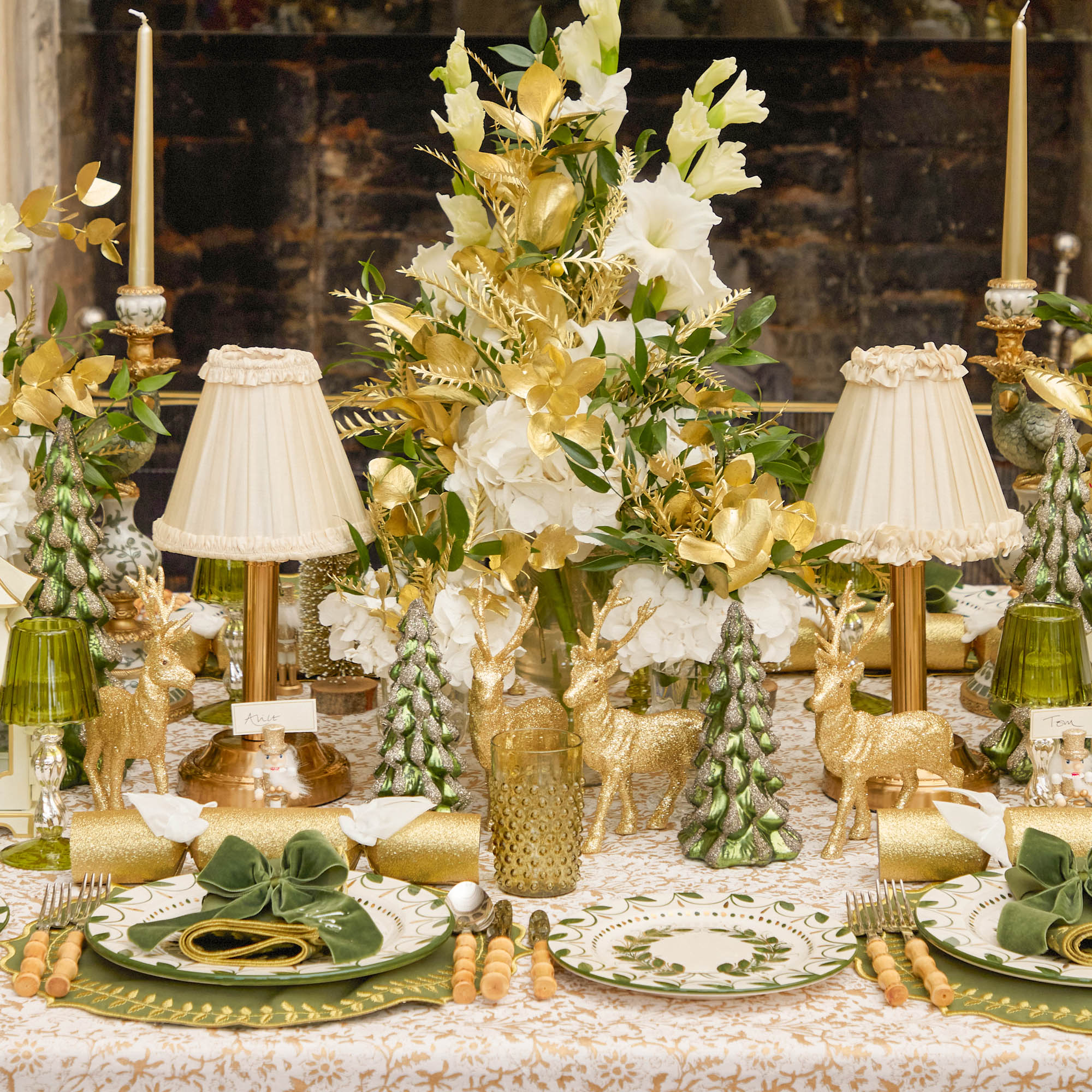 Corinthian Rechargeable Lamp with Cream Frilled Silk Shade (18cm)