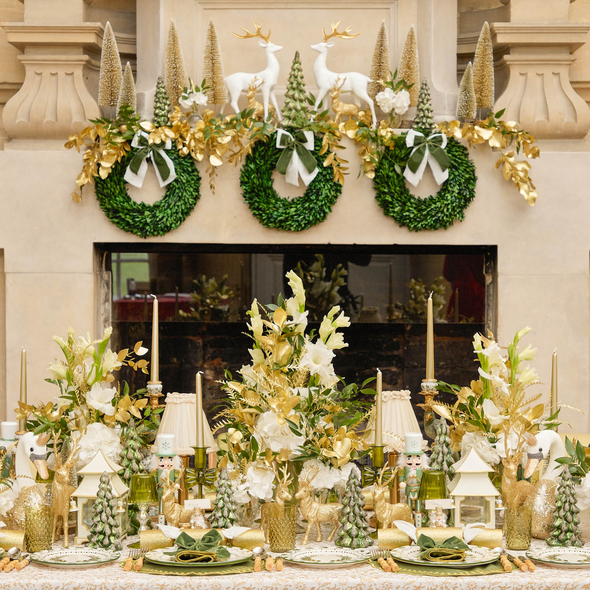 White Gold Mini Pagoda Lantern (Pair)