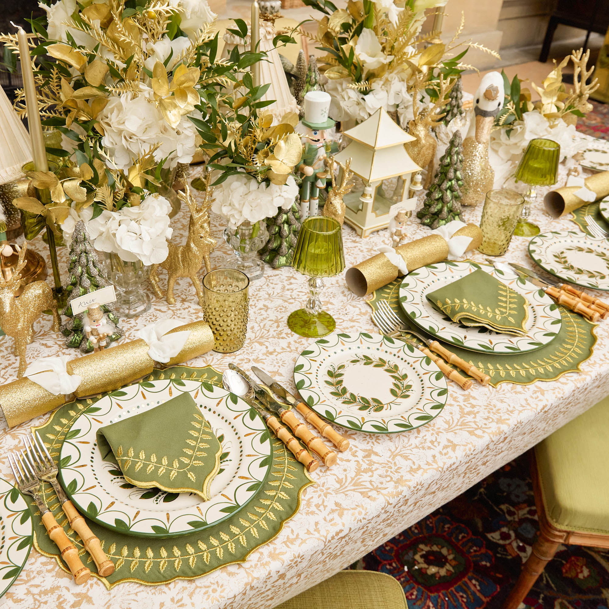 White Gold Mini Pagoda Lantern (Pair)