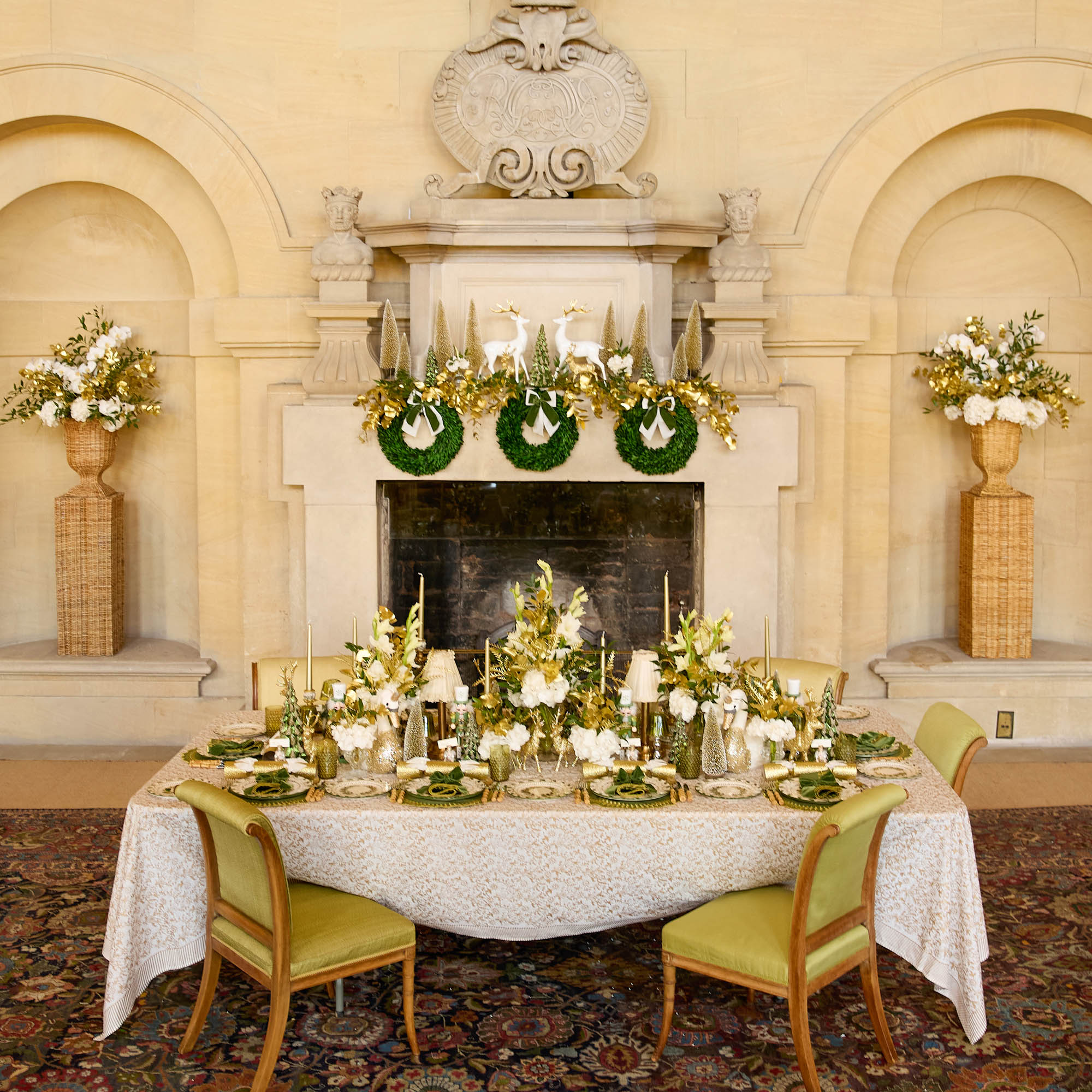 White Gold Mini Pagoda Lantern (Pair)