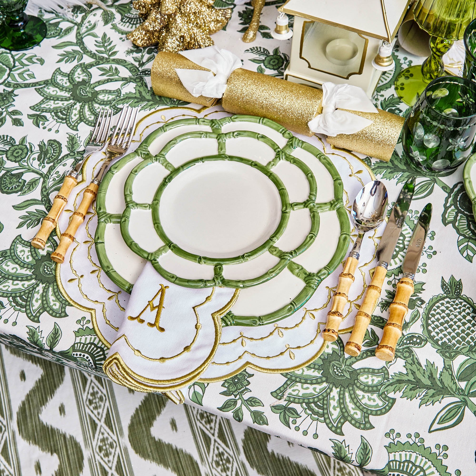 Elizabeth Green Tablecloth