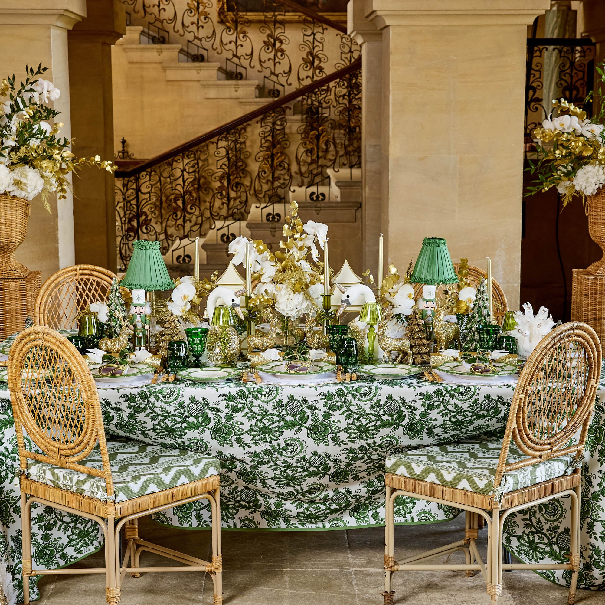 Elizabeth Green Tablecloth