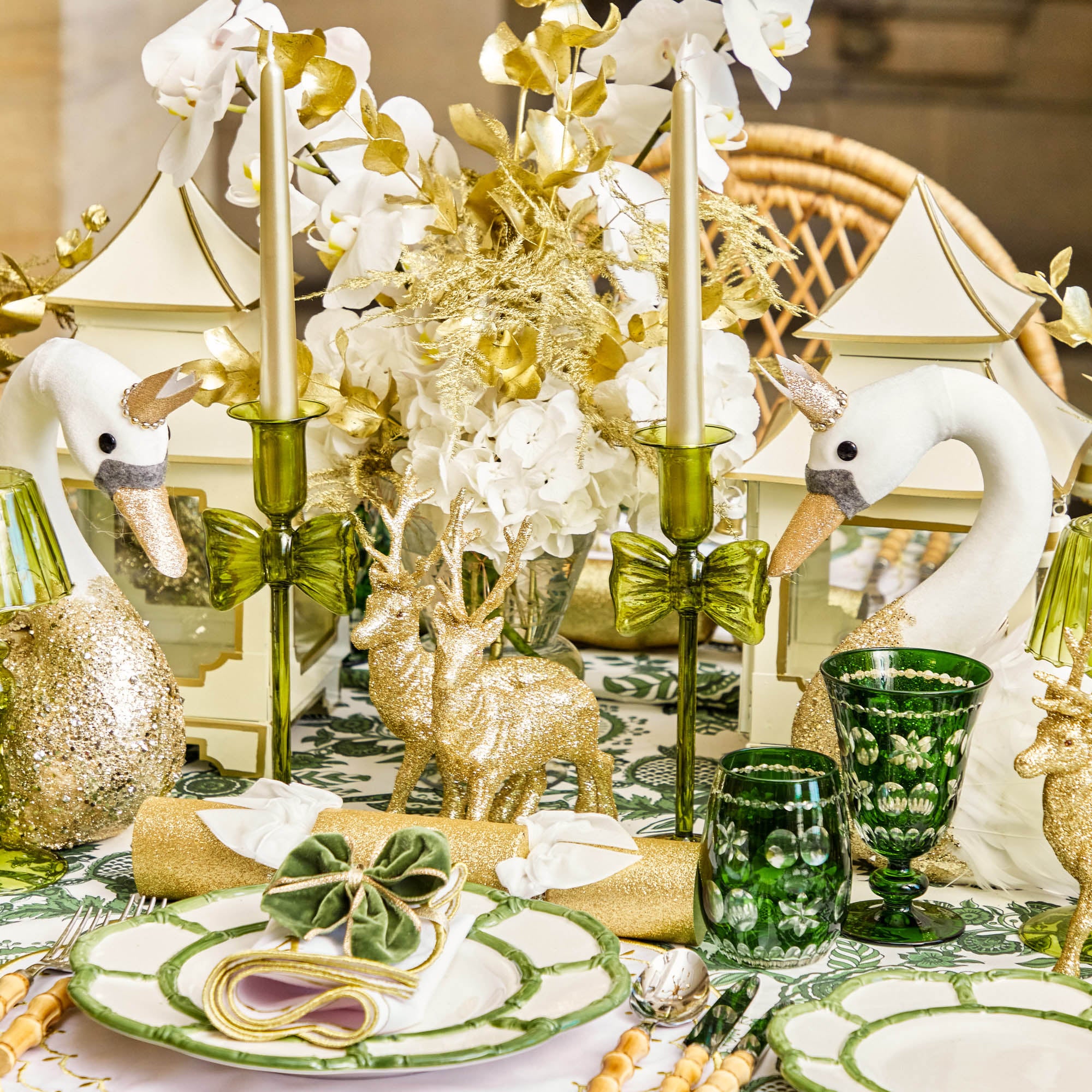 Champagne Gold Candles (Set of 8)