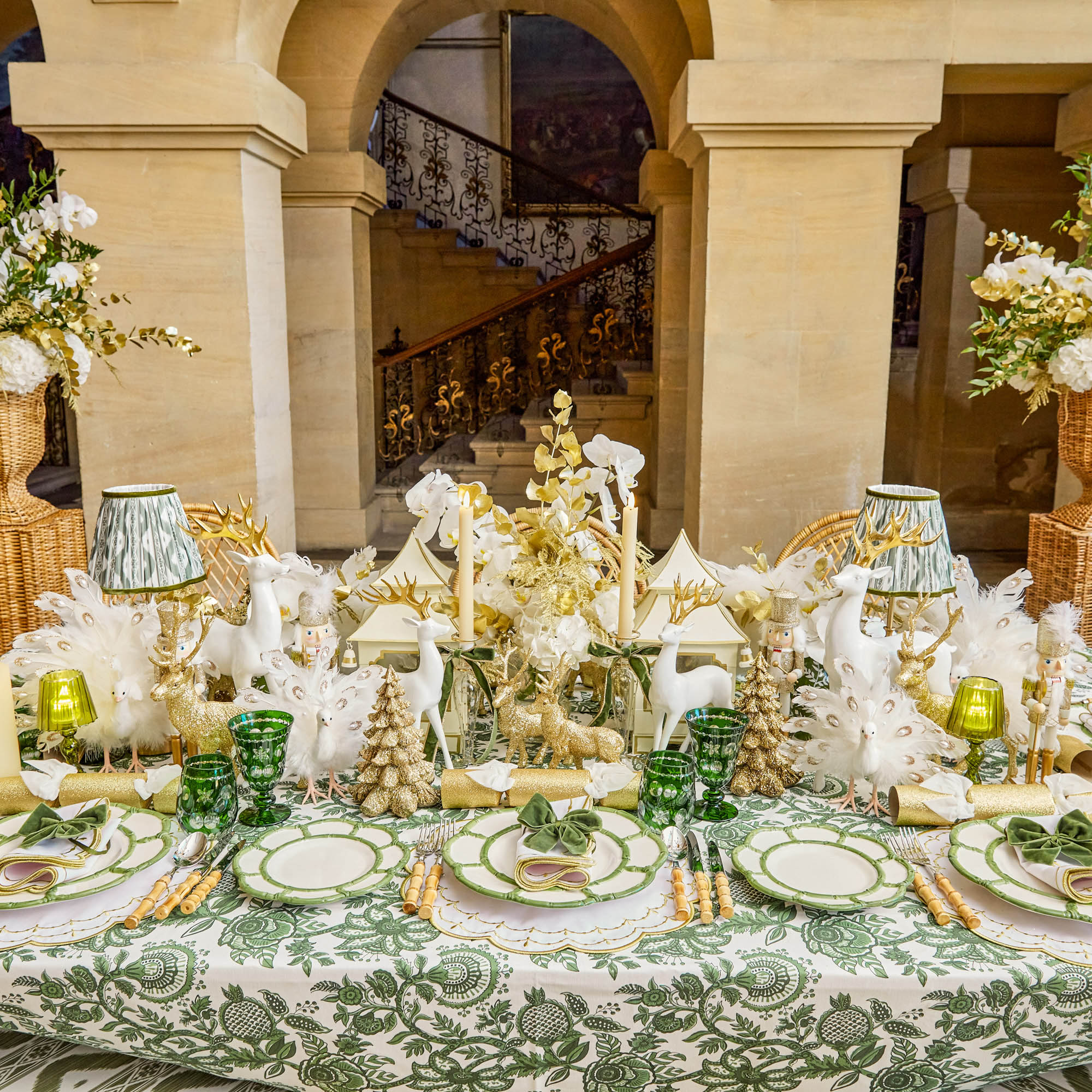 Olive Ikat Lampshade (18cm)