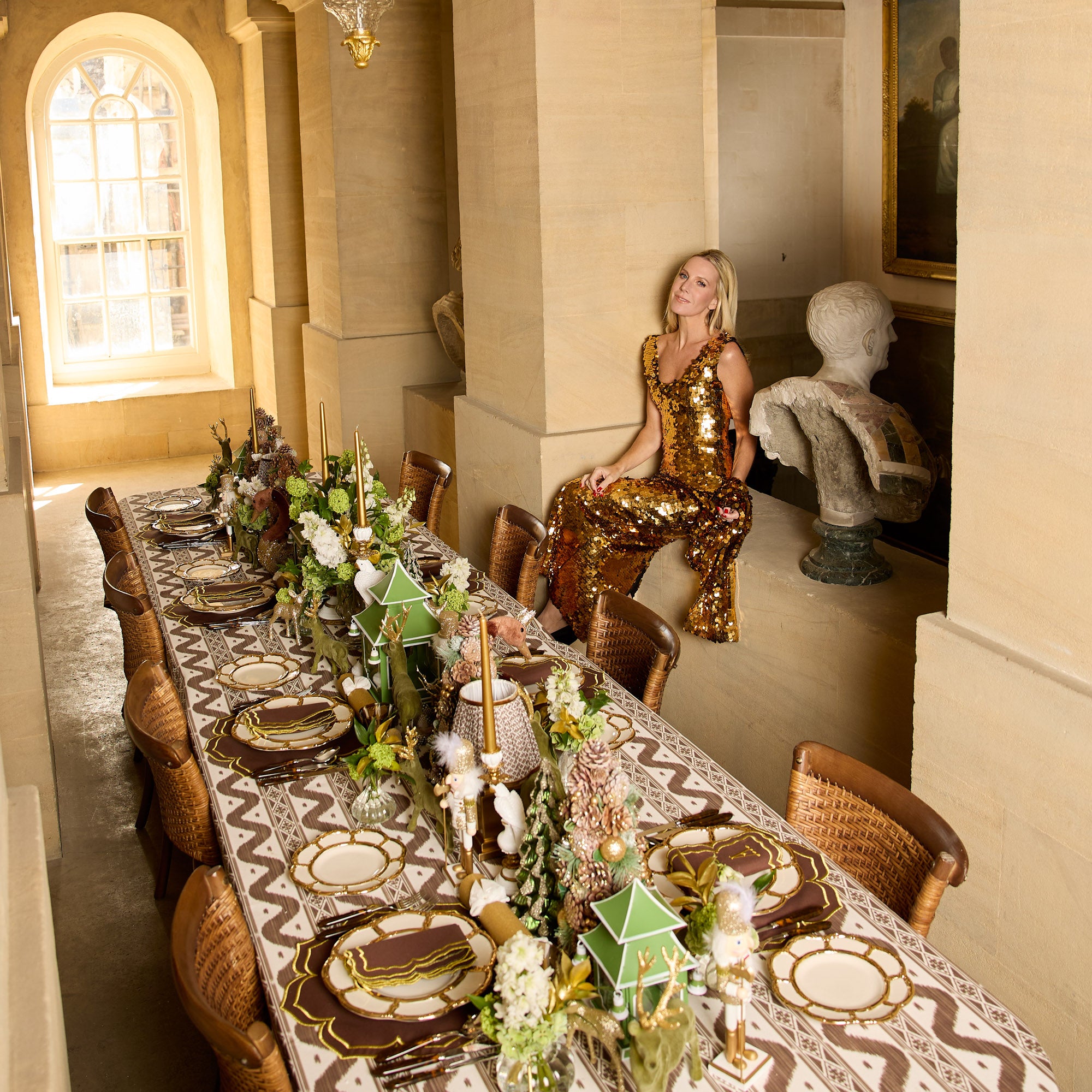 Apple Green Pagoda Lantern Set