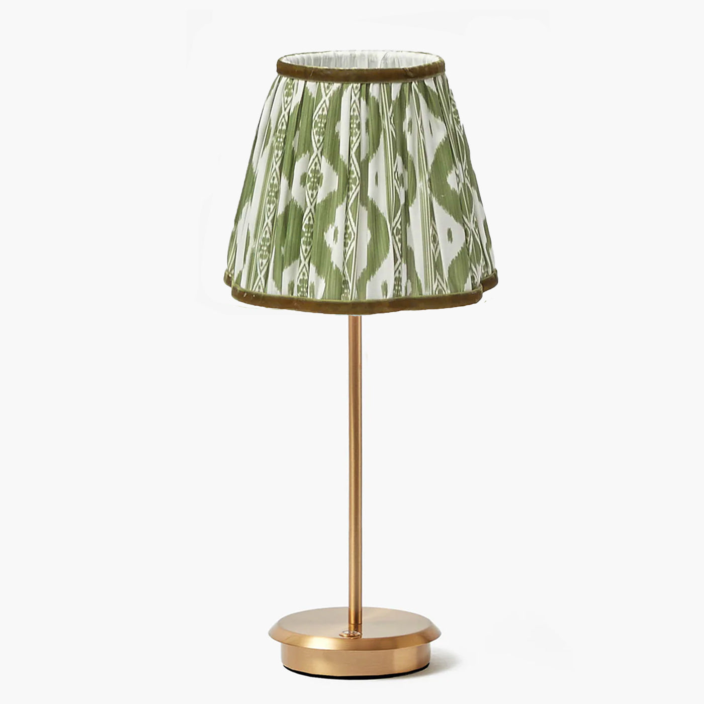 Add a touch of elegance to your interior with the Tall Rechargeable Table Lamp Stand, ideal for infusing your space with the captivating charm of the soothing olive lampshade.