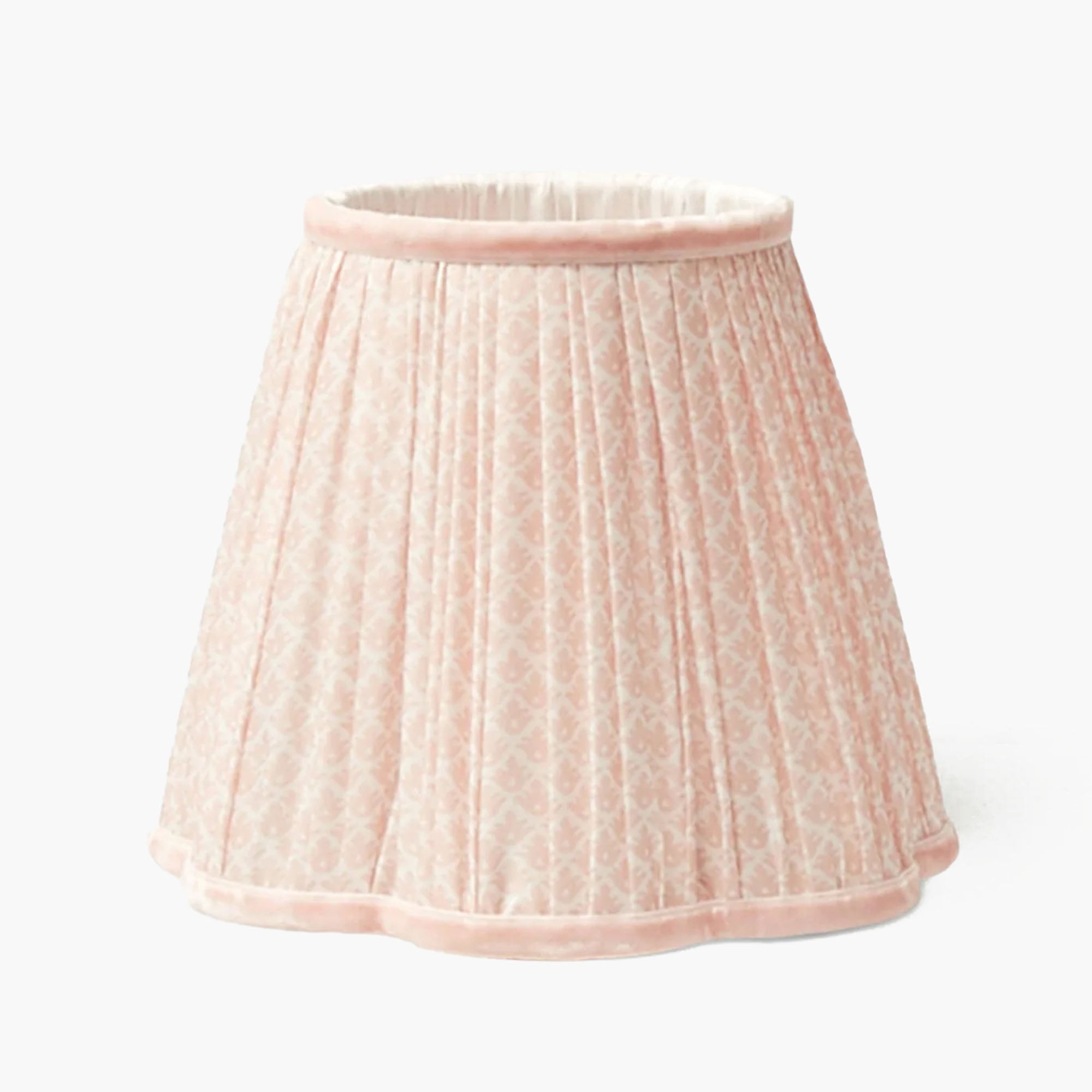 Tall Rechargeable Lamp with Pink Lotus Lampshade - Mrs. Alice