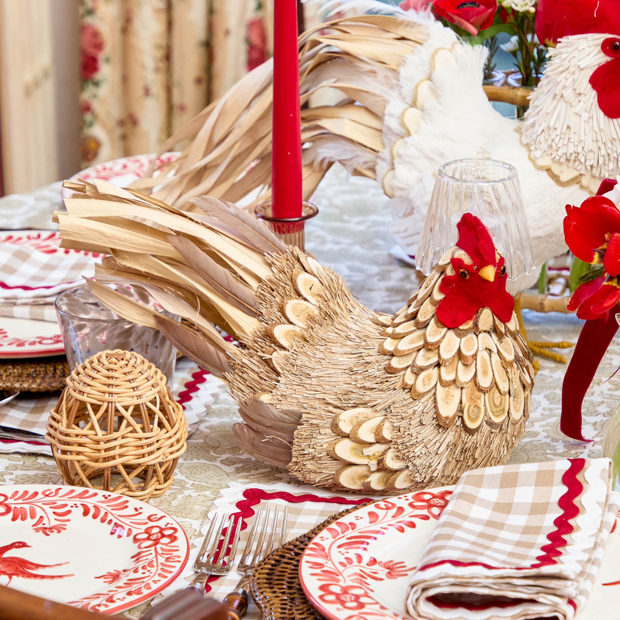 Rattan Woven Egg Family