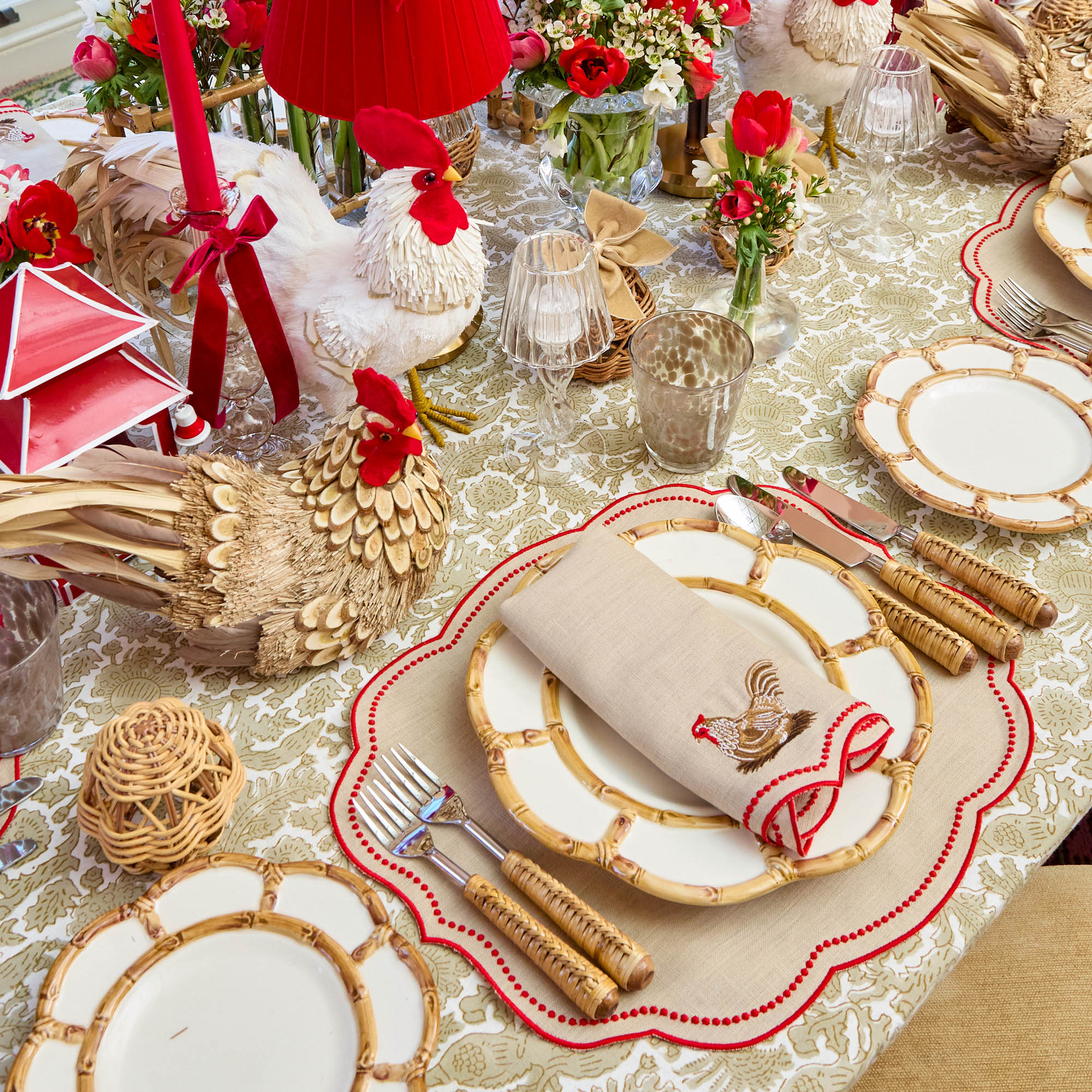 Putty Pheasant Tablecloth