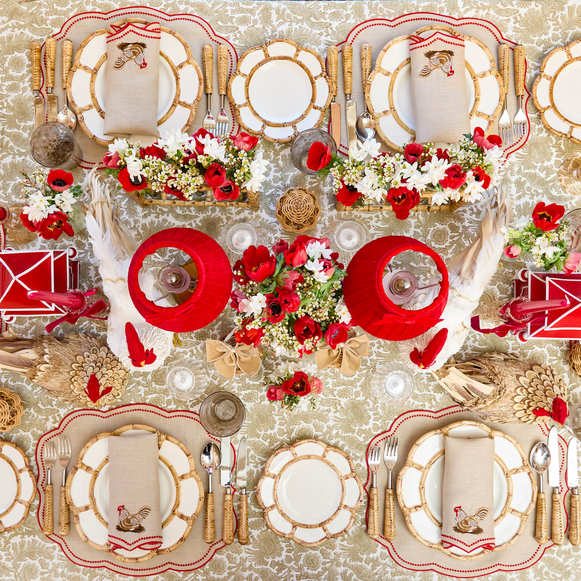 Putty Pheasant Tablecloth