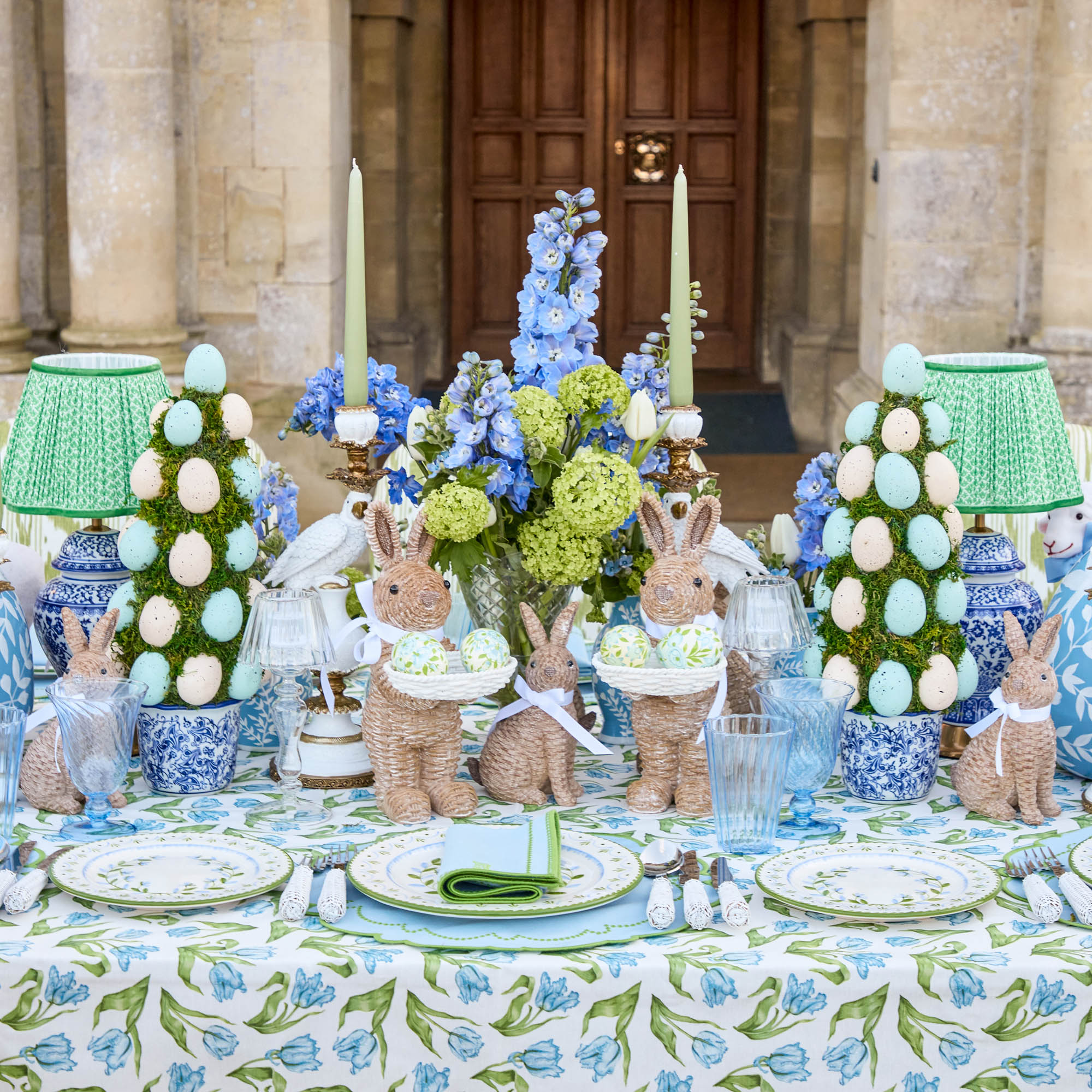 Chinoiserie Potted Easter Egg Tree (Pair)