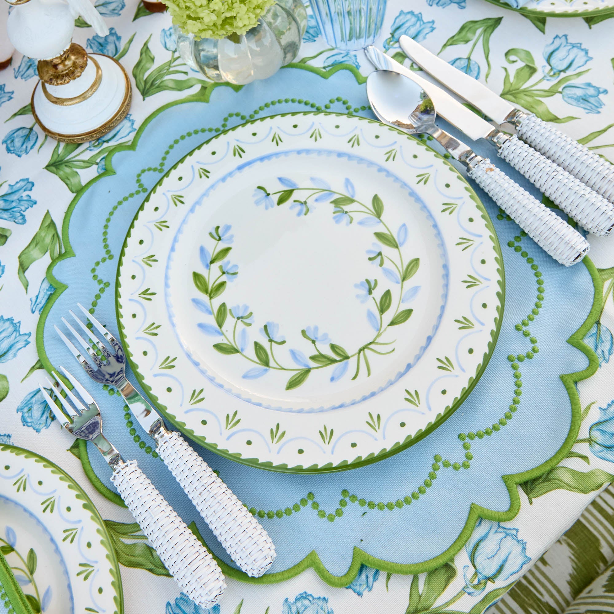 Mariana Blue & Green Placemats (Set of 4)