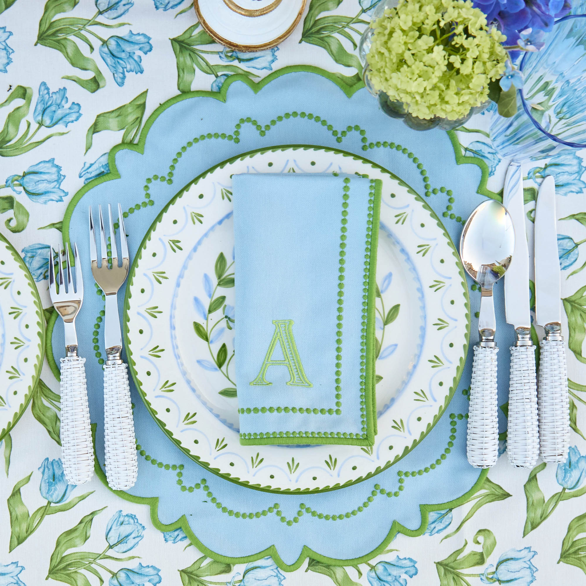 Mariana Blue & Green Napkins (Set of 4)