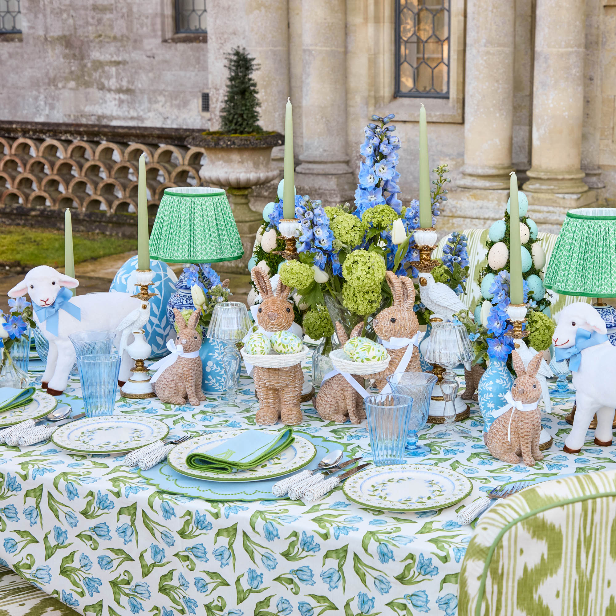 Mariana Blue & Green Napkins (Set of 4)