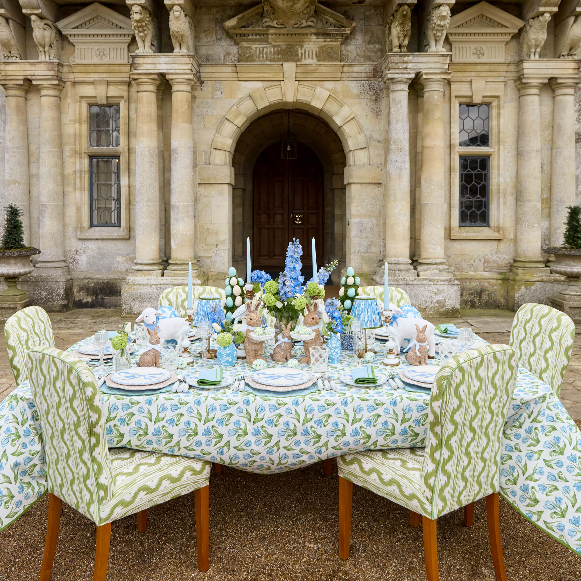 White Swirl Outdoor Glasses (Set of 6)