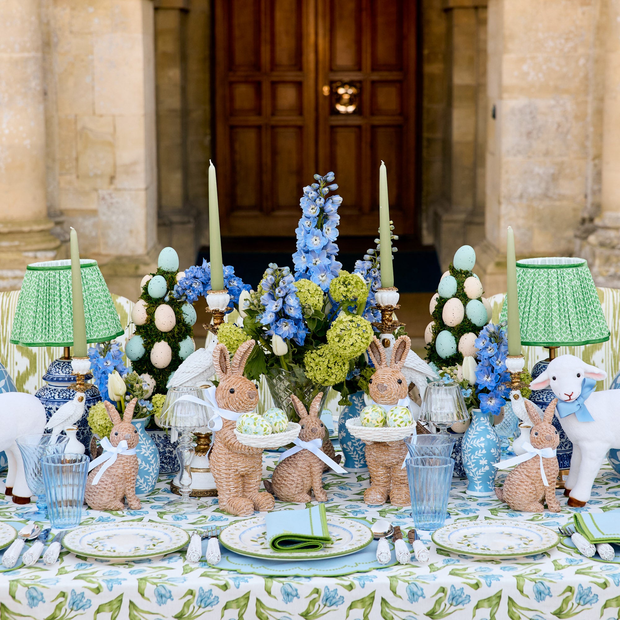 Mariana Blue & Green Napkins (Set of 4)