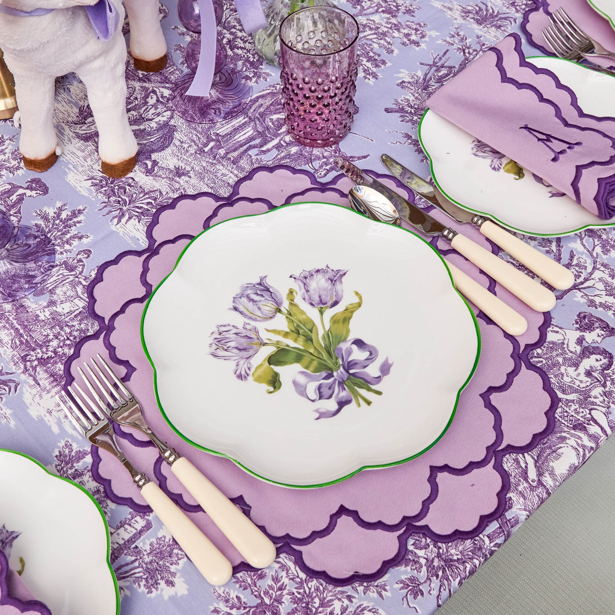 Purple Tulip Dinner Plate