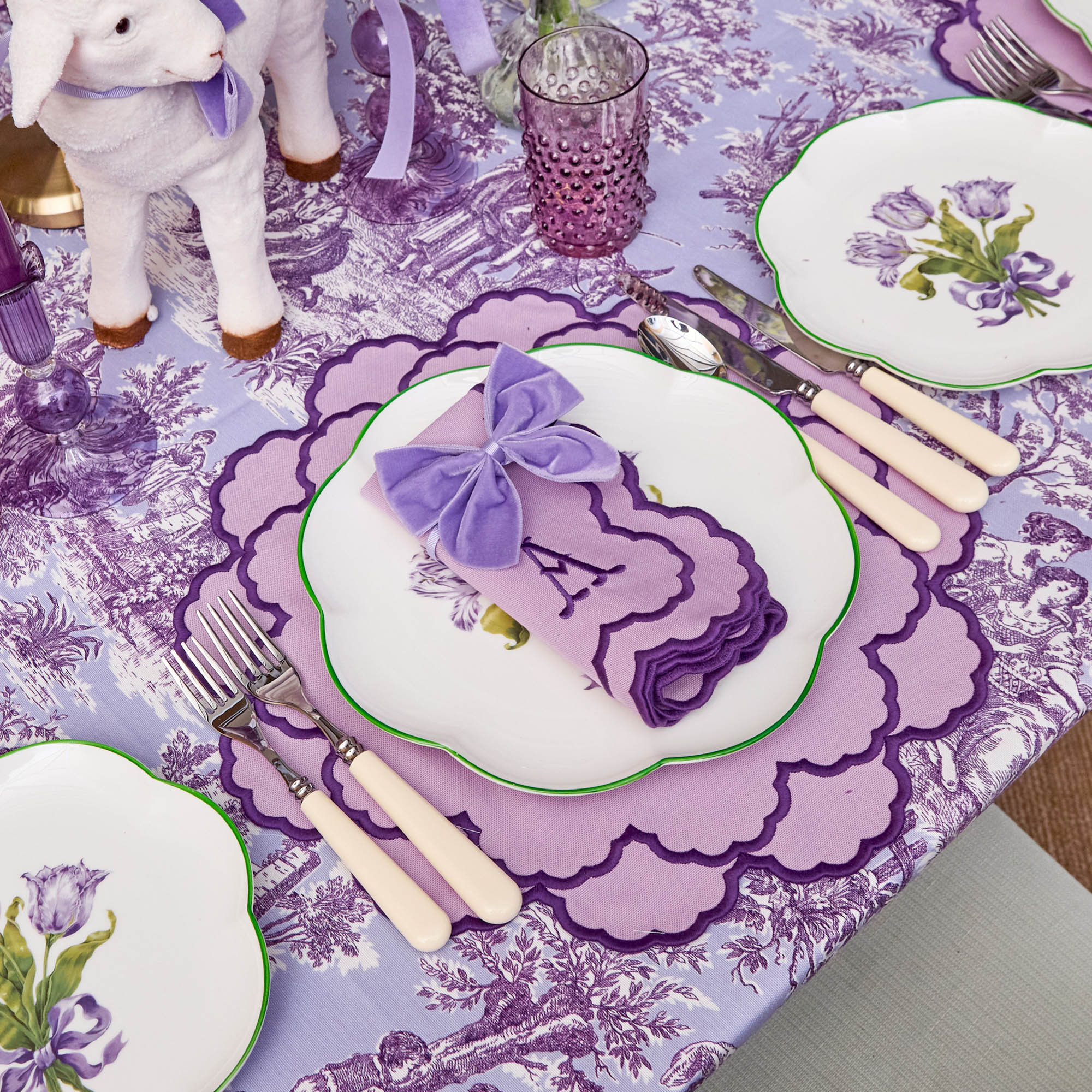 Purple Tulip Starter Plate
