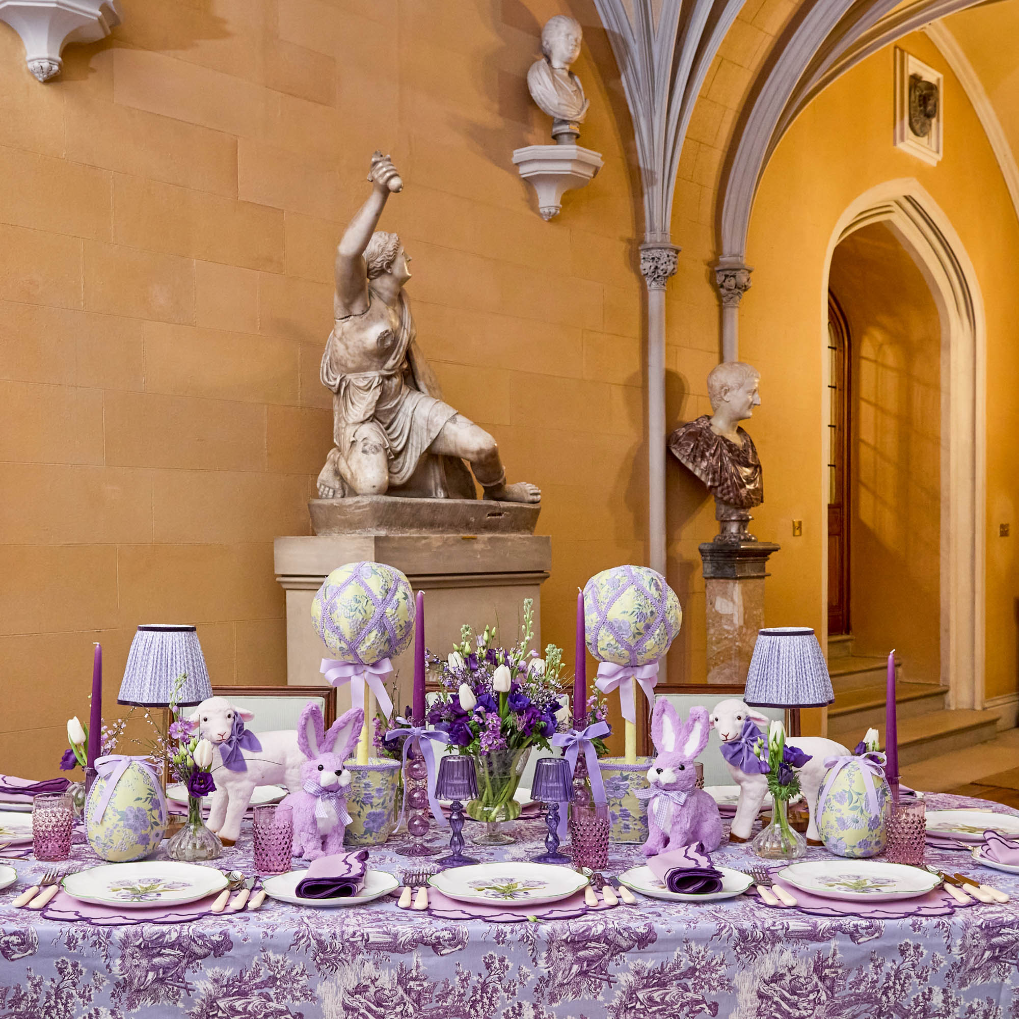 Eden Purple Candle Holder (Pair)