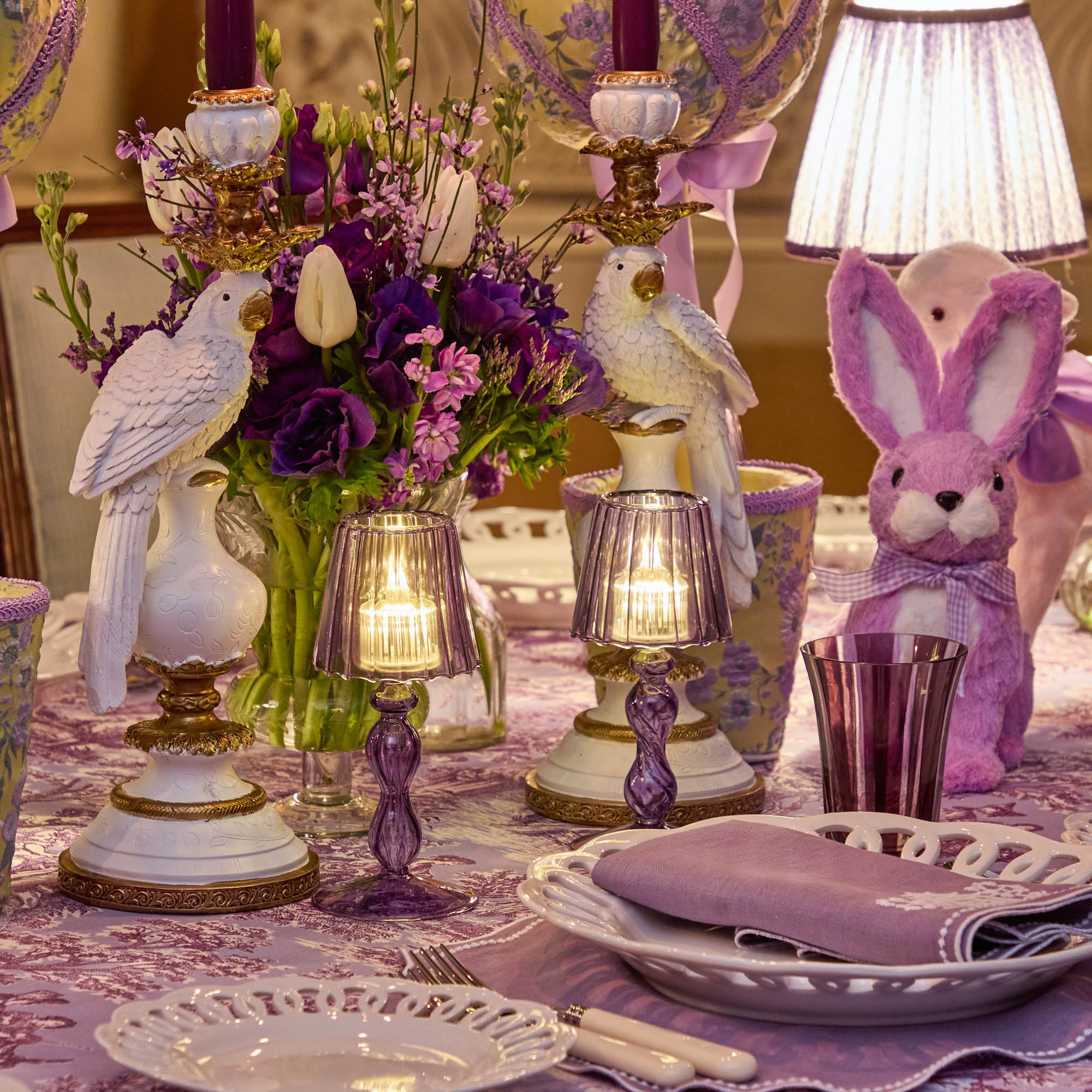 Eden Purple Candlescape