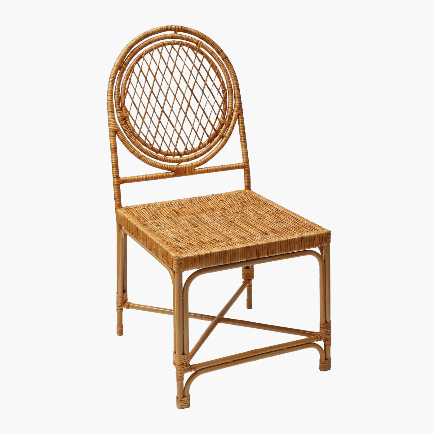 Elevate your seating with the Vivienne Rattan Chair - a stunning and versatile piece that adds a touch of elegance to your living space.