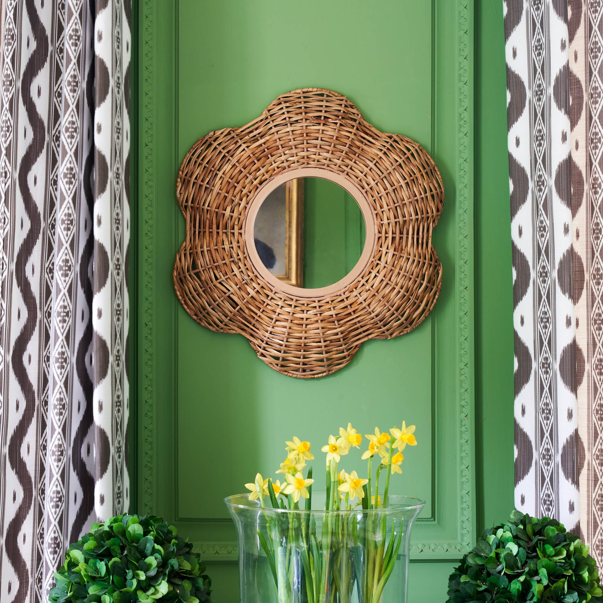 Petite Rattan Martha Mirror