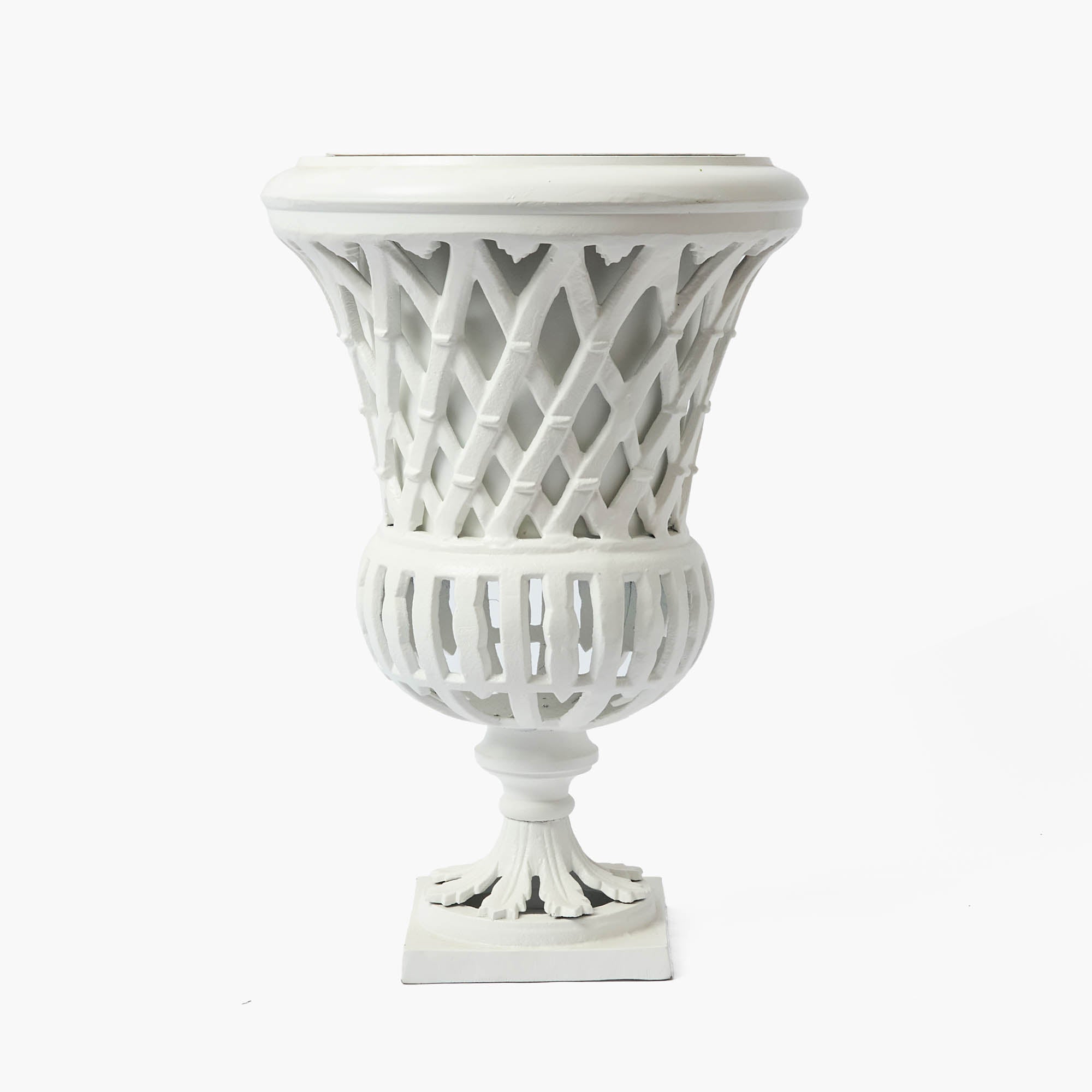 Adelaide White Lattice Urn