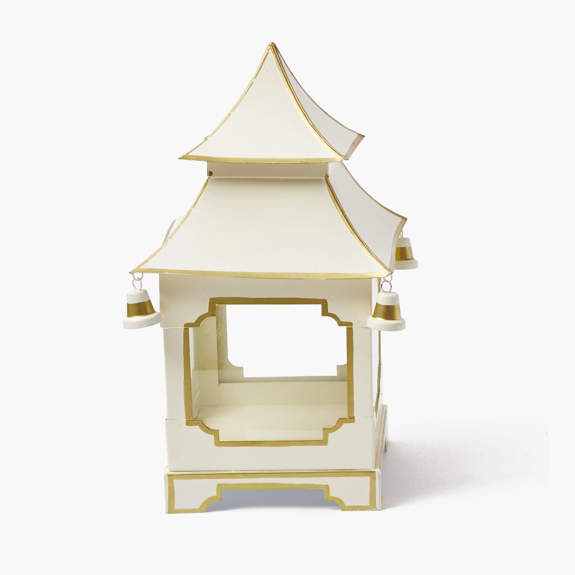 White & Gold Pagoda Lantern