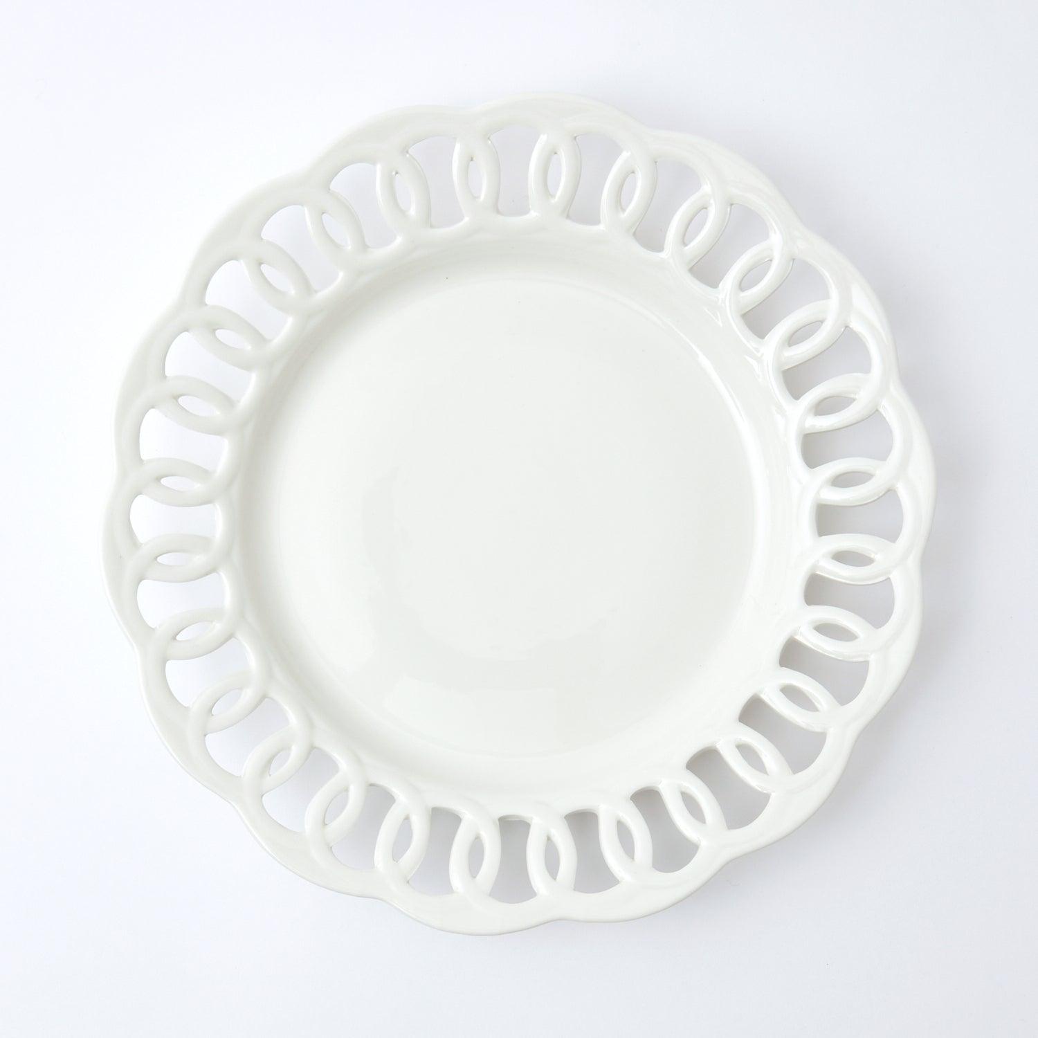 Apple 7 White Plates - 24 ct