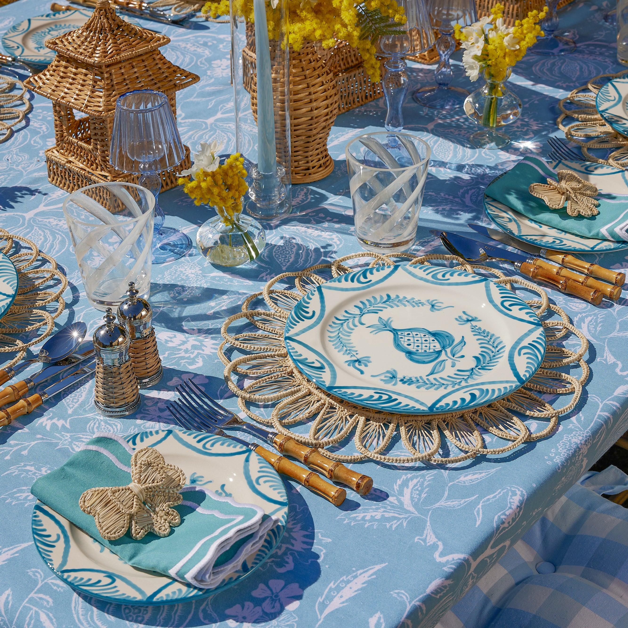 White Swirl Outdoor Glasses (Set of 6) - Mrs. Alice