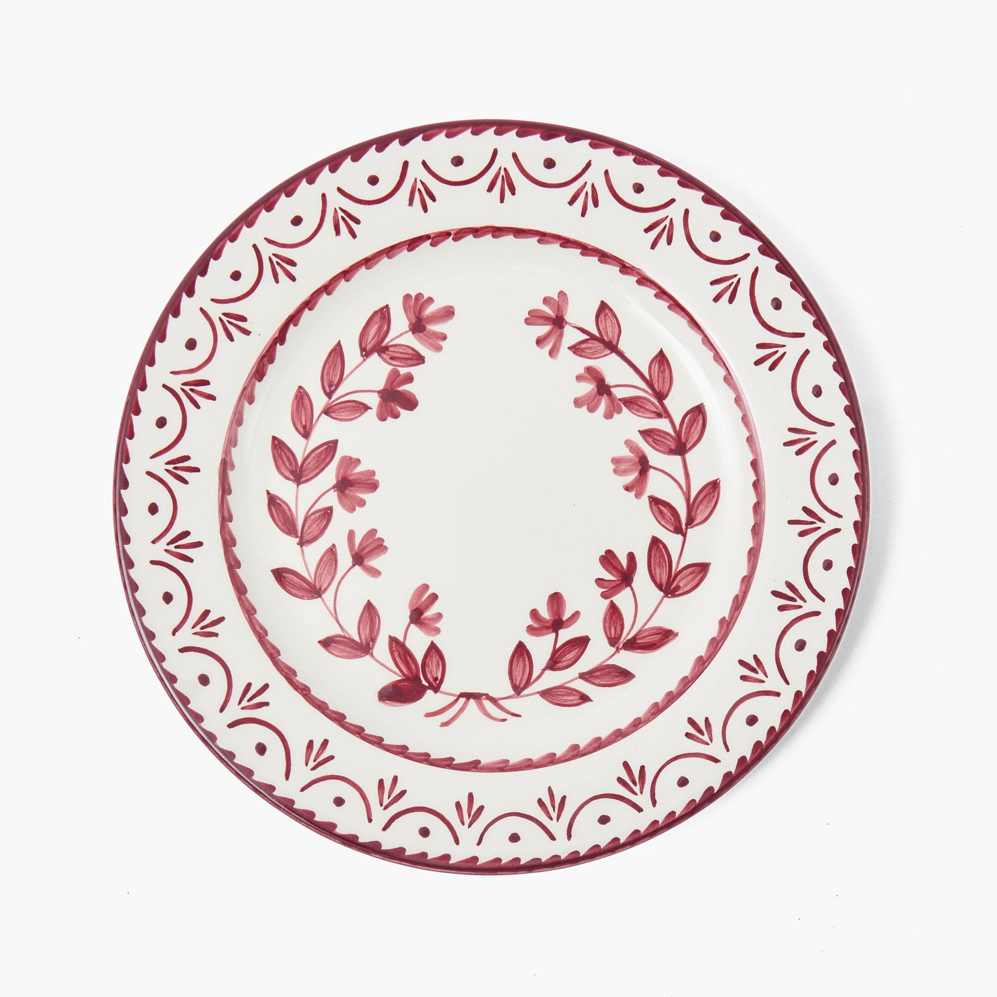 Josephine Burgundy Starter Plates (Set of 4)