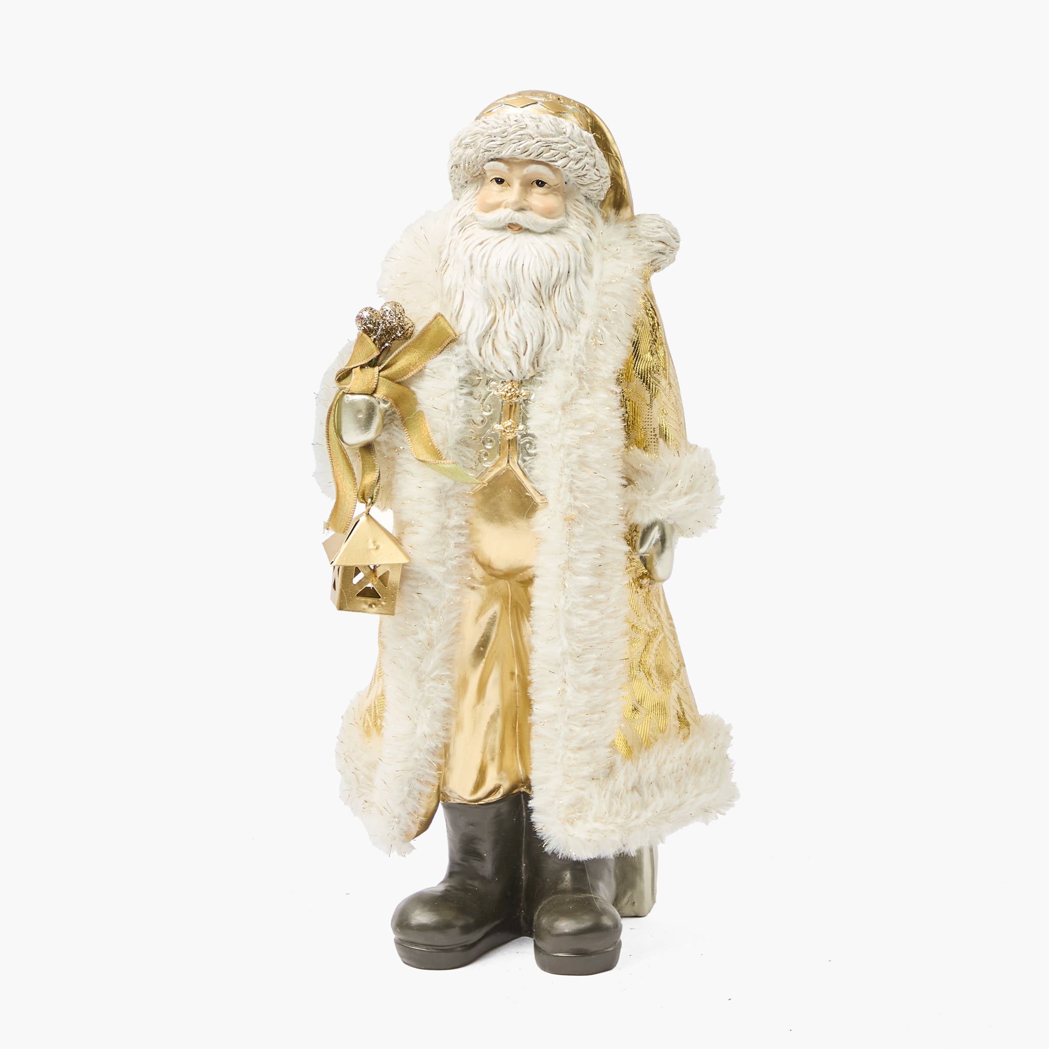 Gold Father Christmas - 30cm