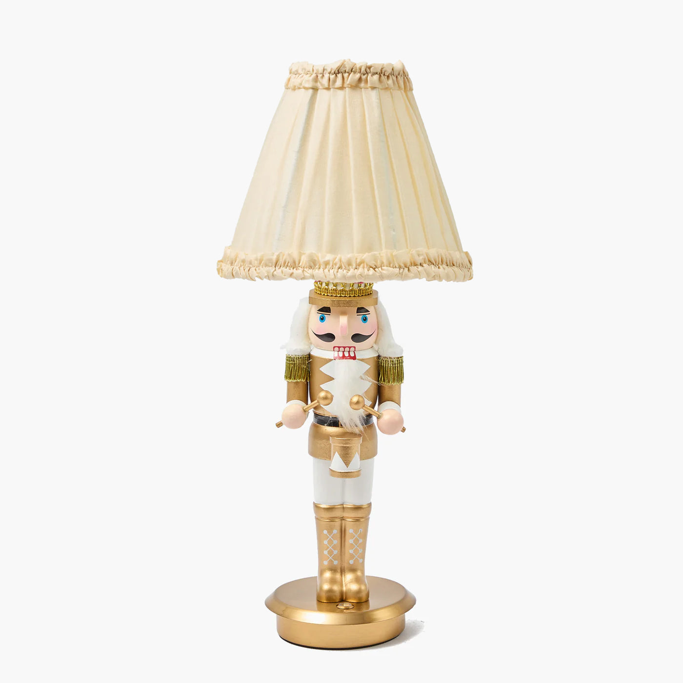 Cream Frilled Silk Lampshade (18cm)
