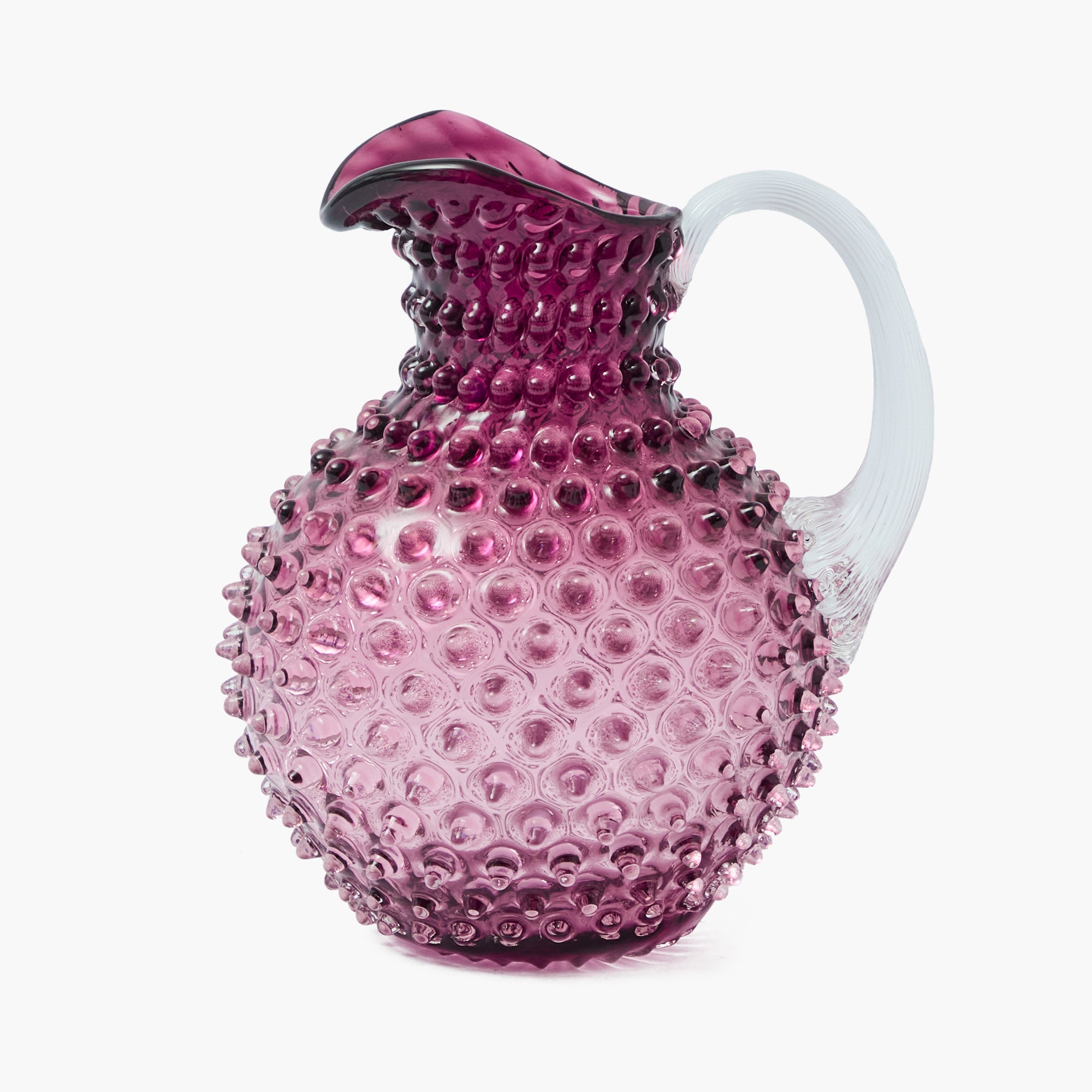 Purple Hobnail Jug