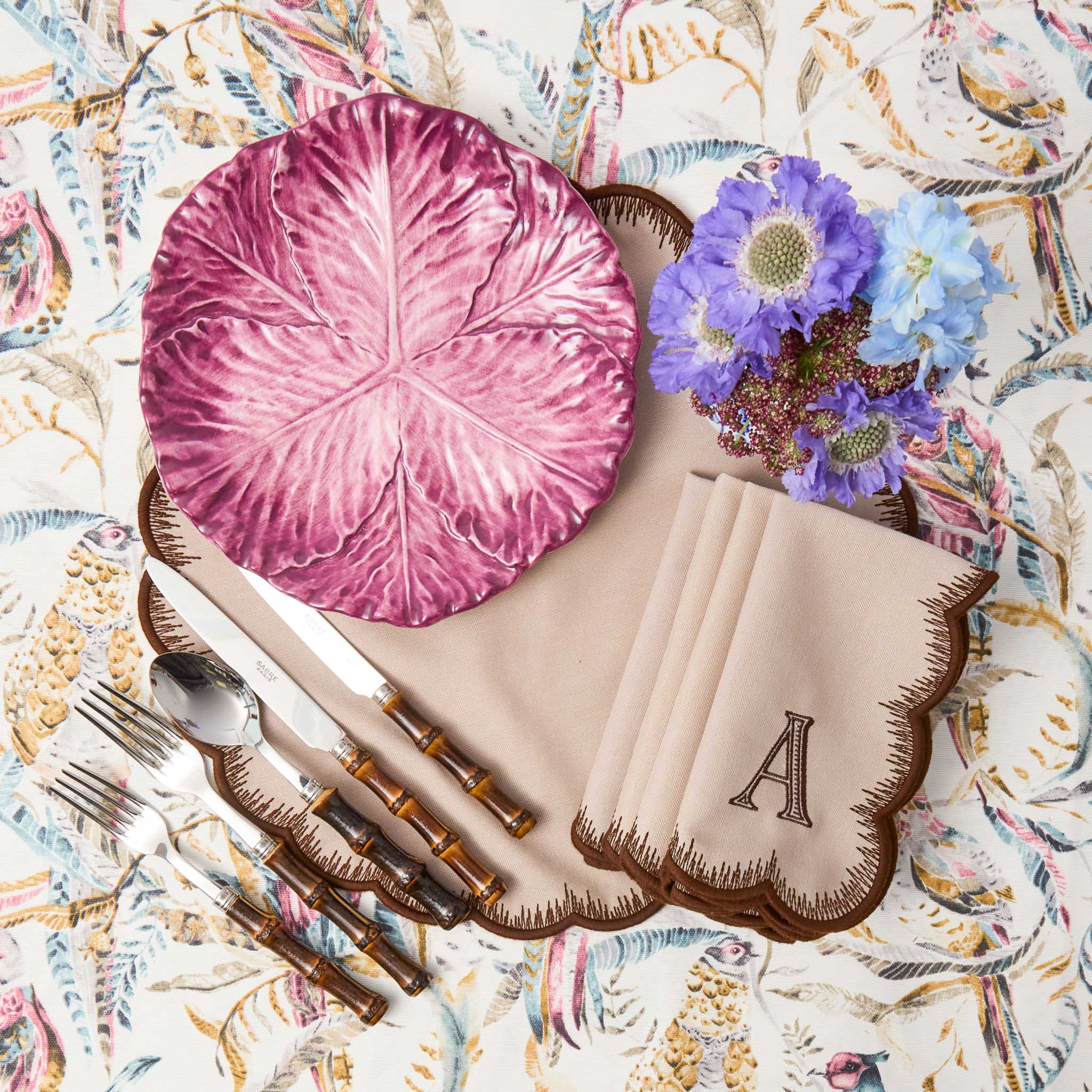 Serena Aubergine Cabbage Dinner Plate