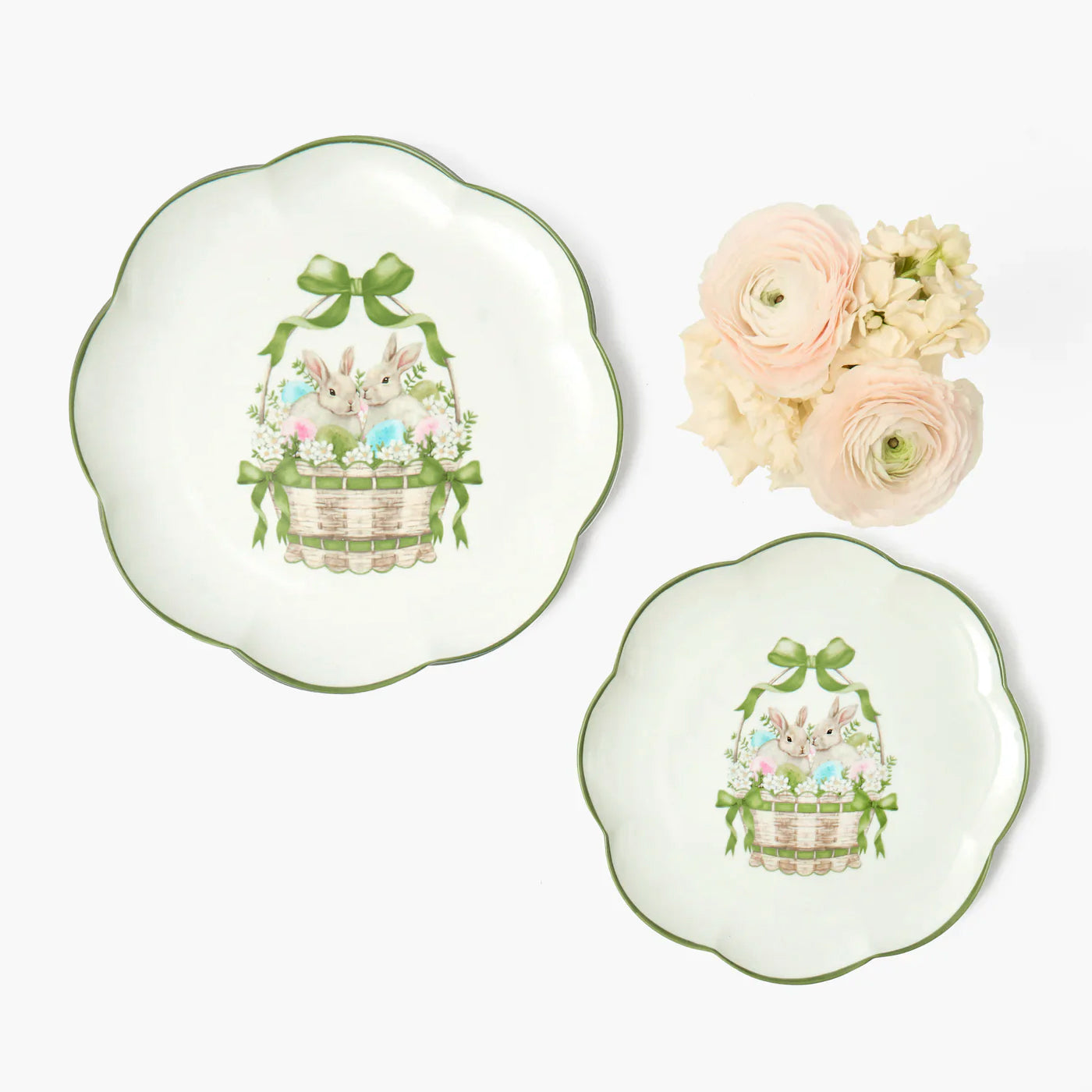 Bunnies in Basket Starter Plate