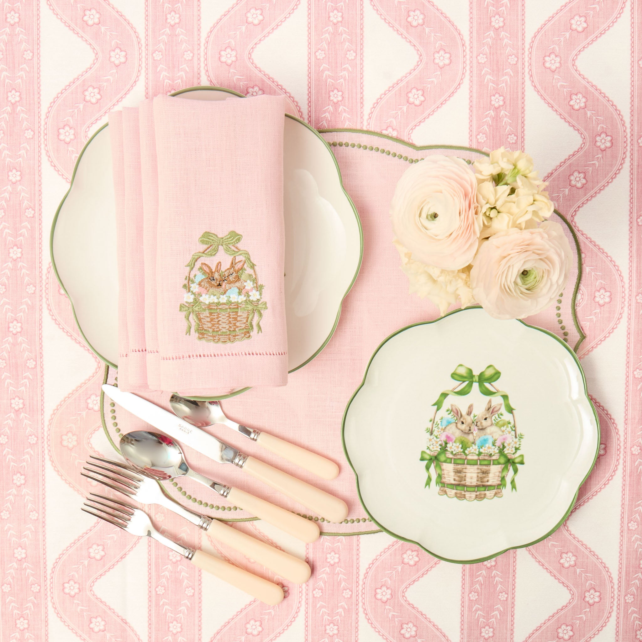 Pink Theodora Tablecloth