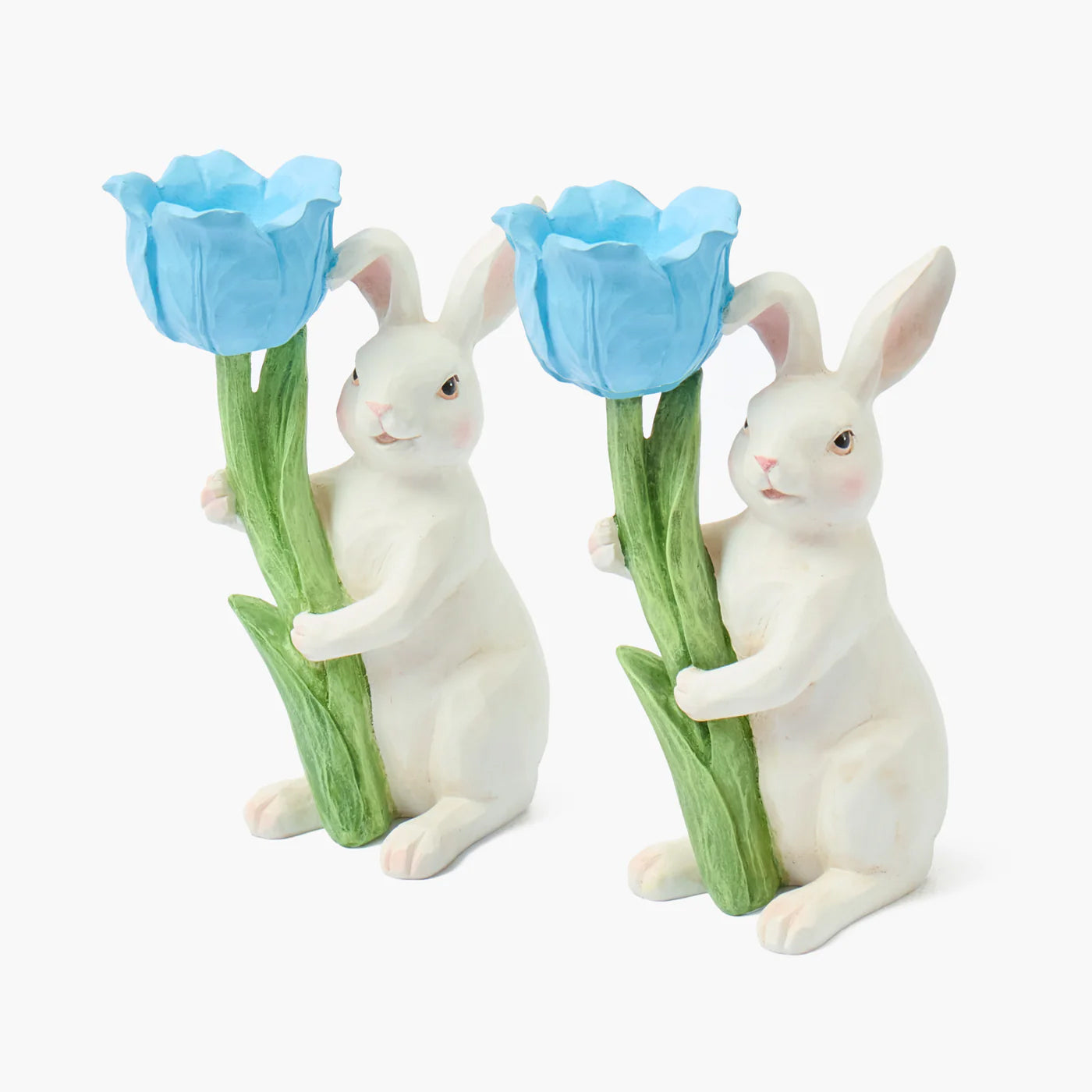 Bunny with Blue Tulip (Pair)