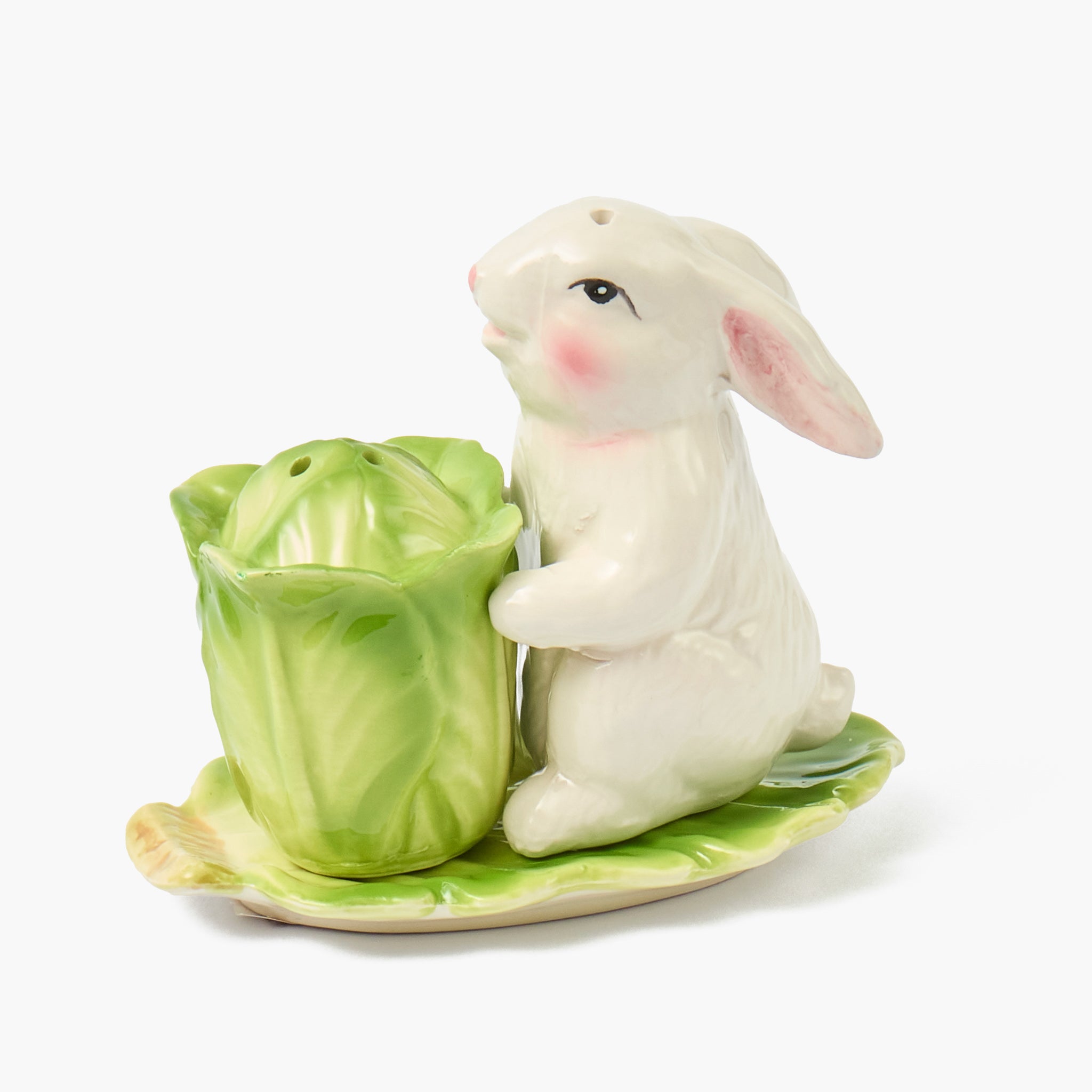 Cabbage Bunny Salt & Pepper Shakers
